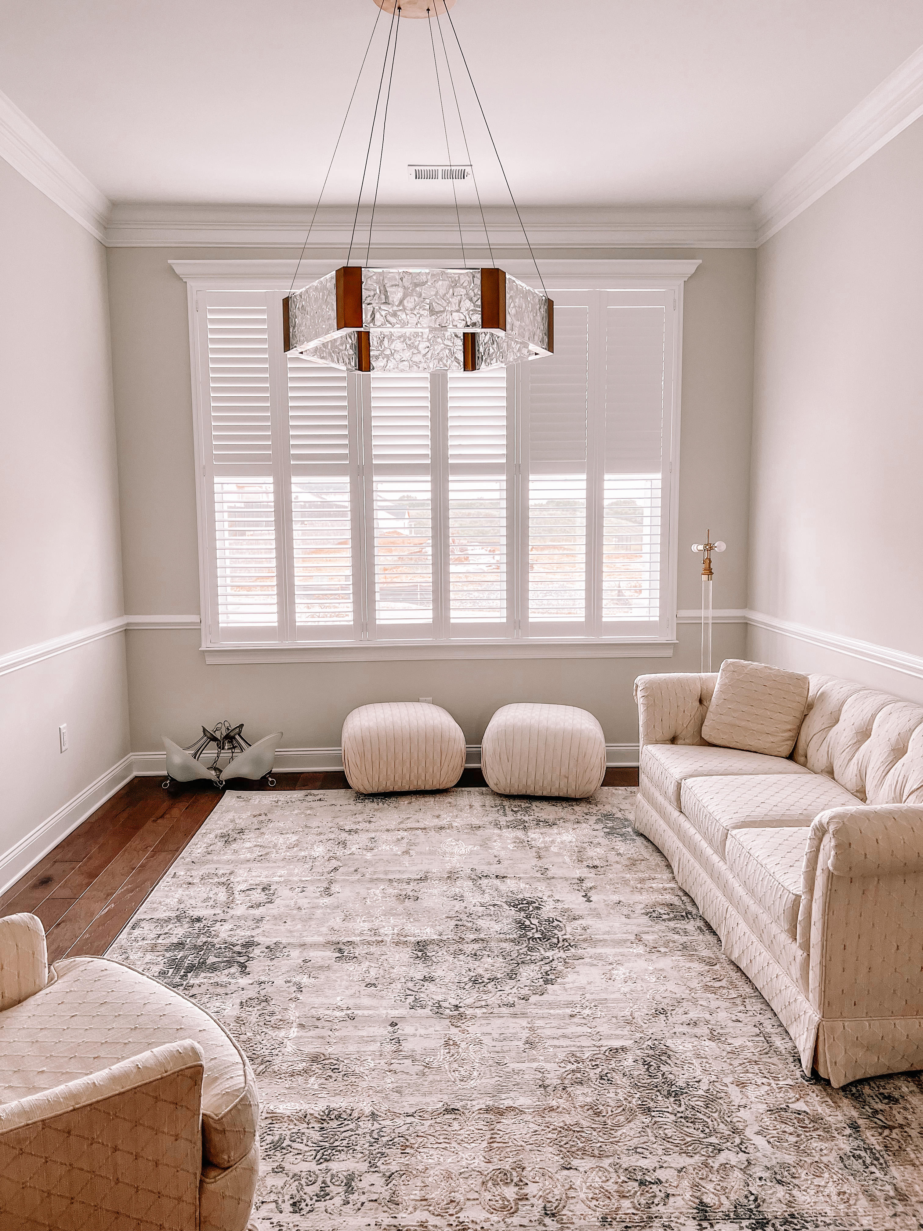 Custom Shutters for this relaxing sitting room in Manalapan, NJ