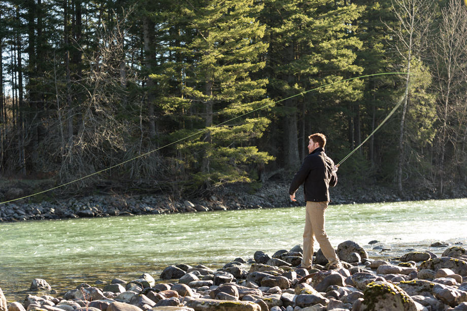 Fly fishing on the Snoqualmie River is right outside your door