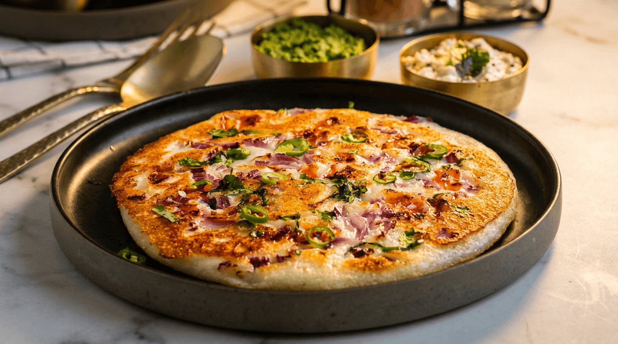 Ghee Onion Uthappam