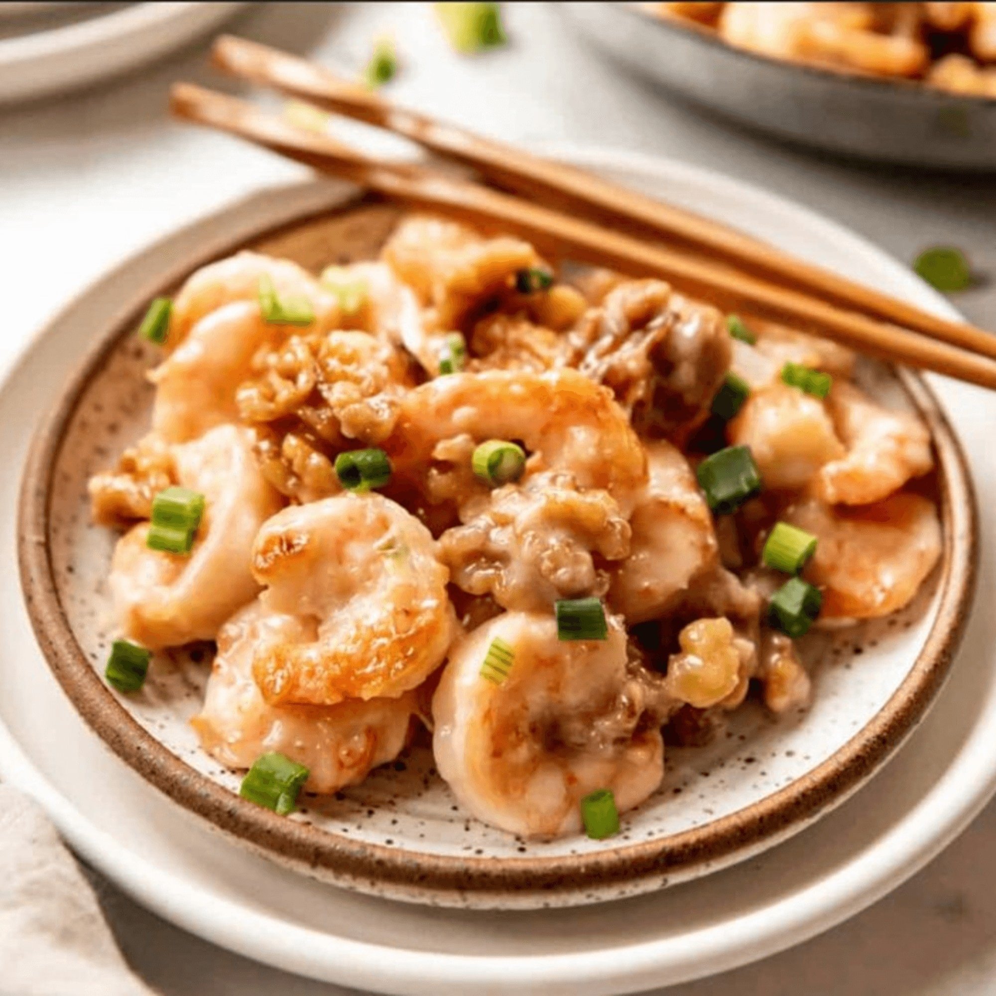 Honey walnut shrimp dinner