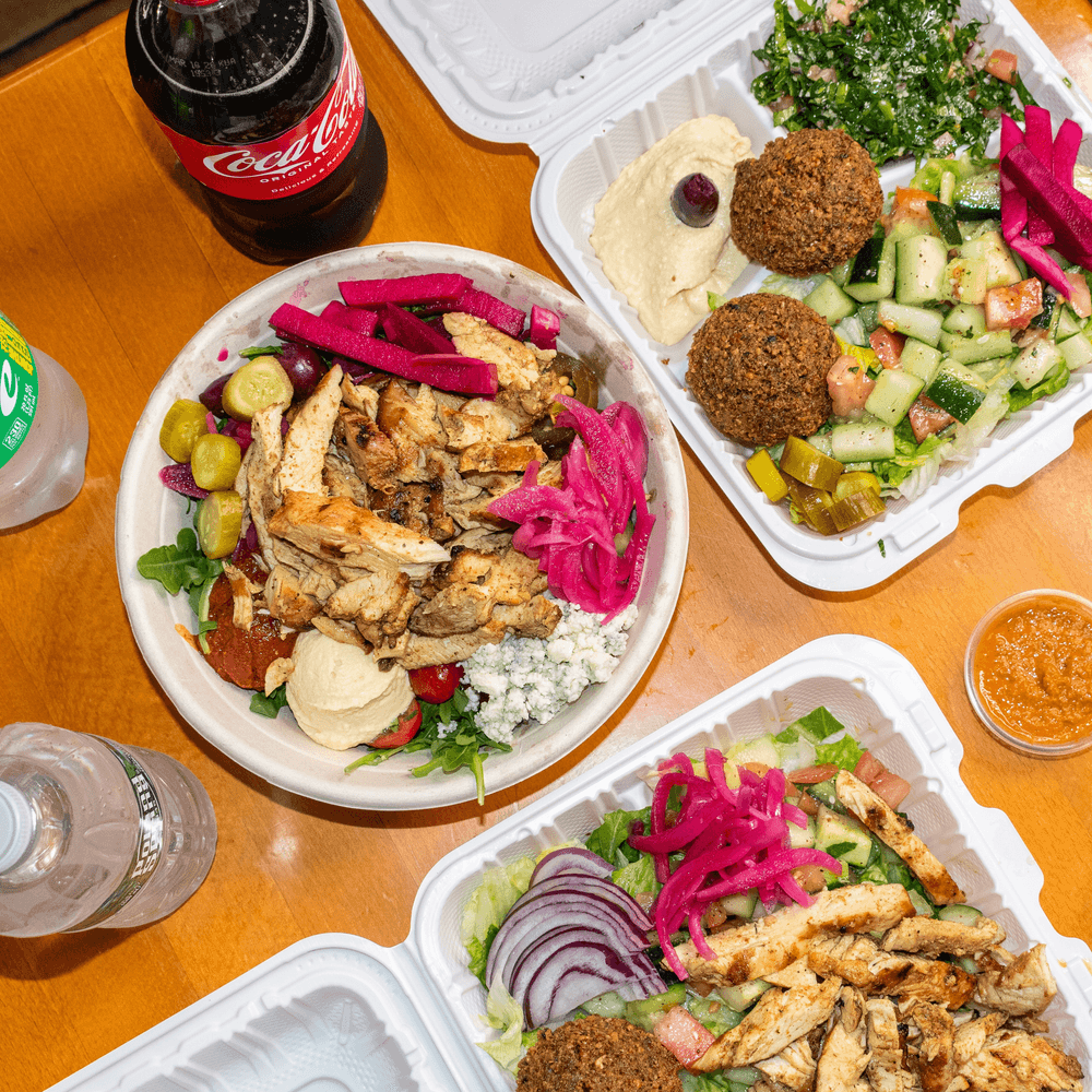 Falafel Chicken Salad Plate