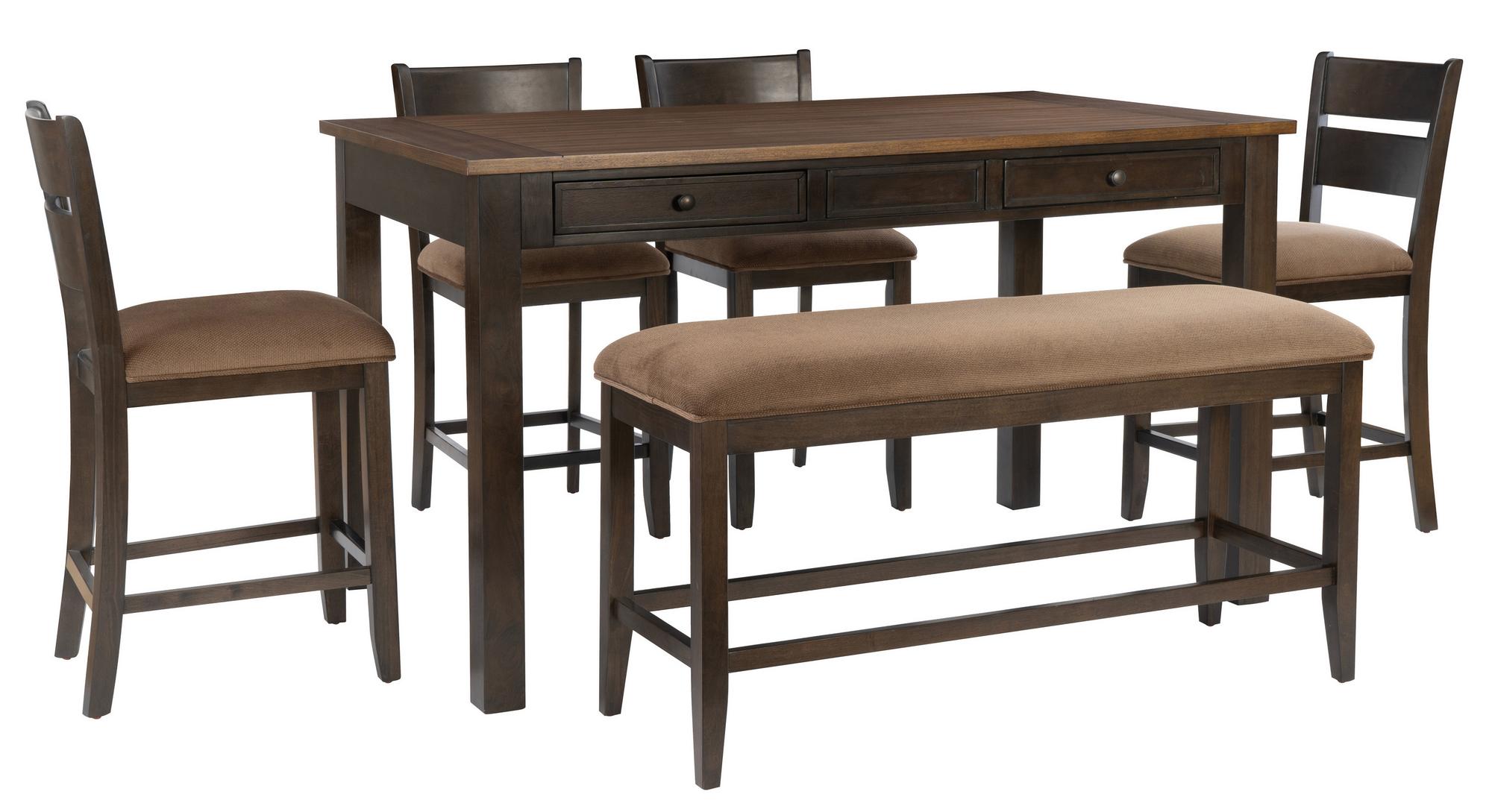 6-Piece Meretta Counter Height Dining Set