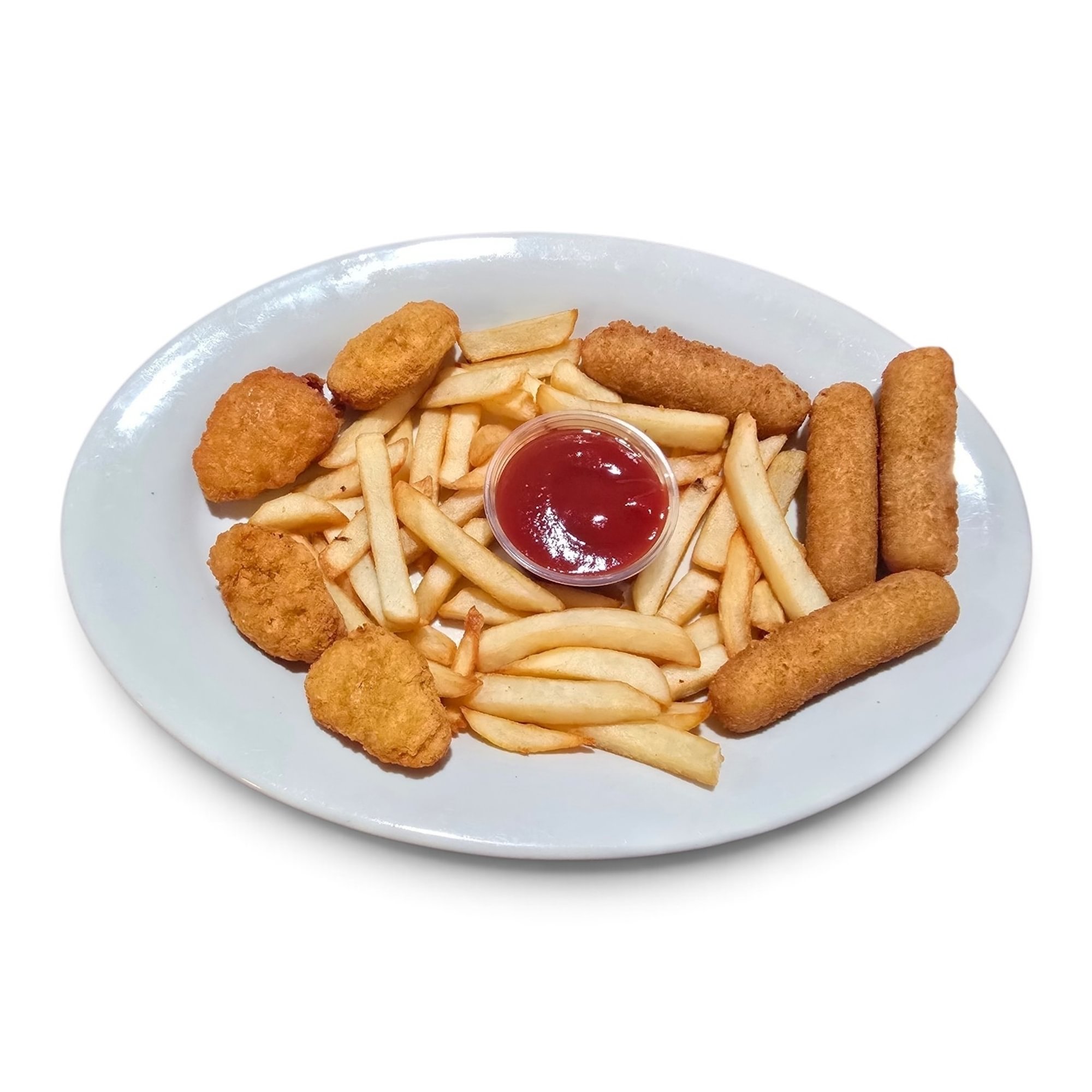 #2 Cheese Stick, Chicken Nuggets And French Fries