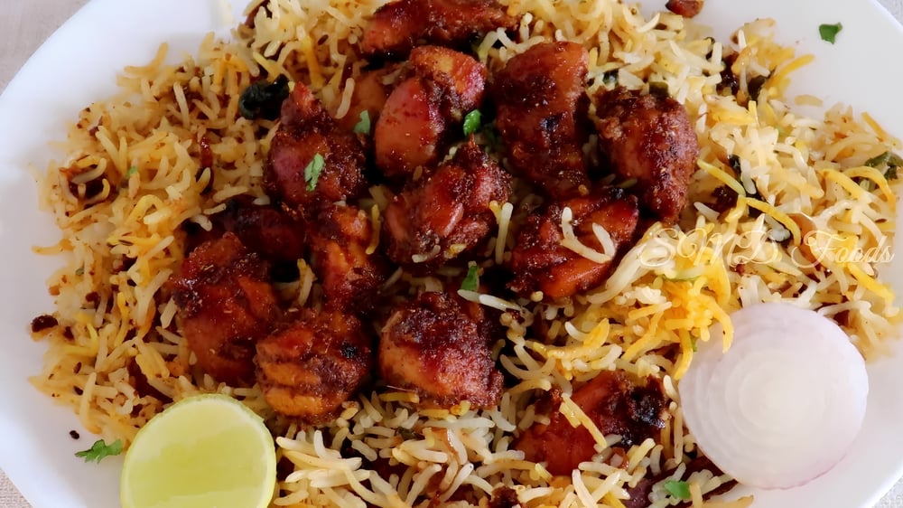 Bharath Cafe Chicken Fry Piece Biriyani