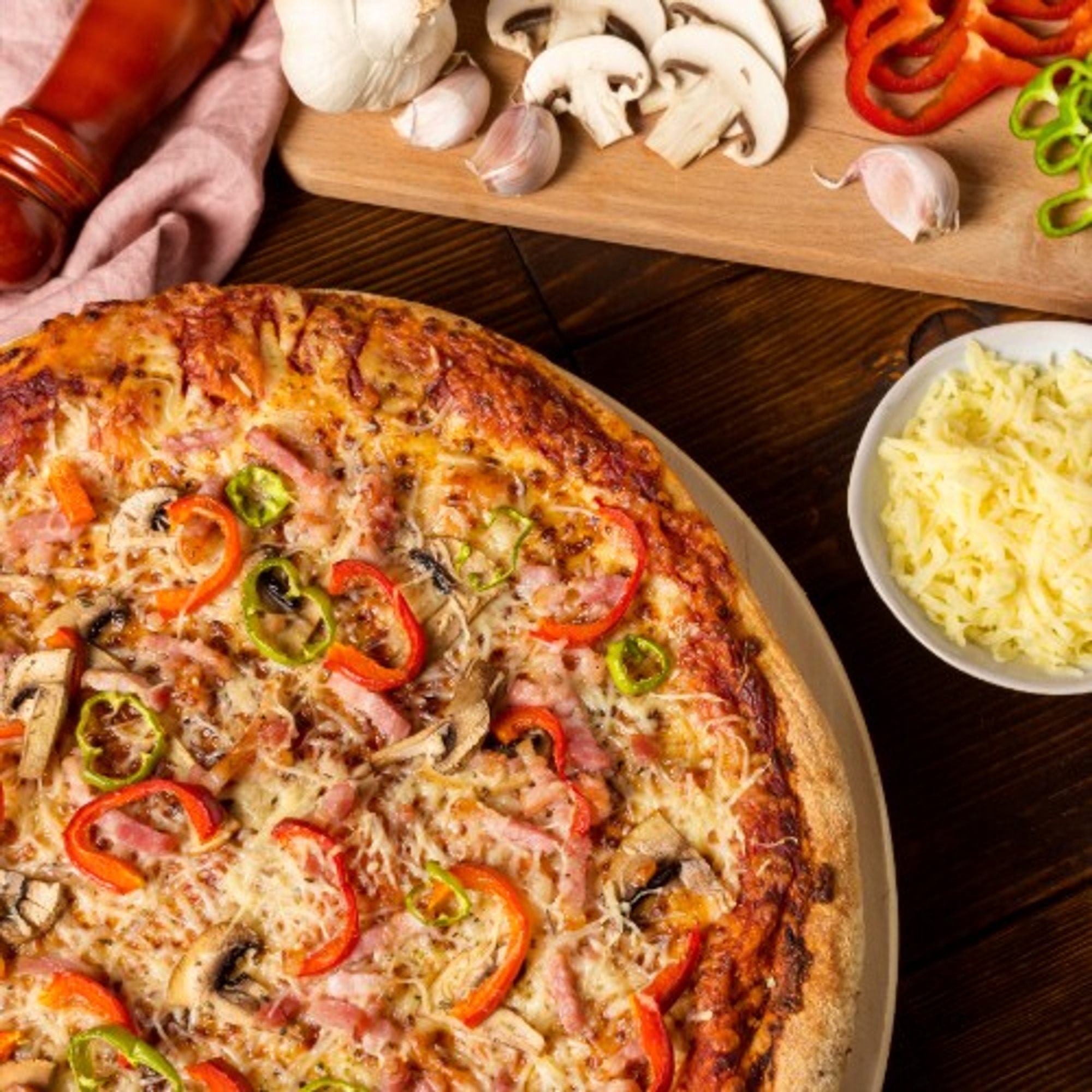 Pizza with Four Toppings