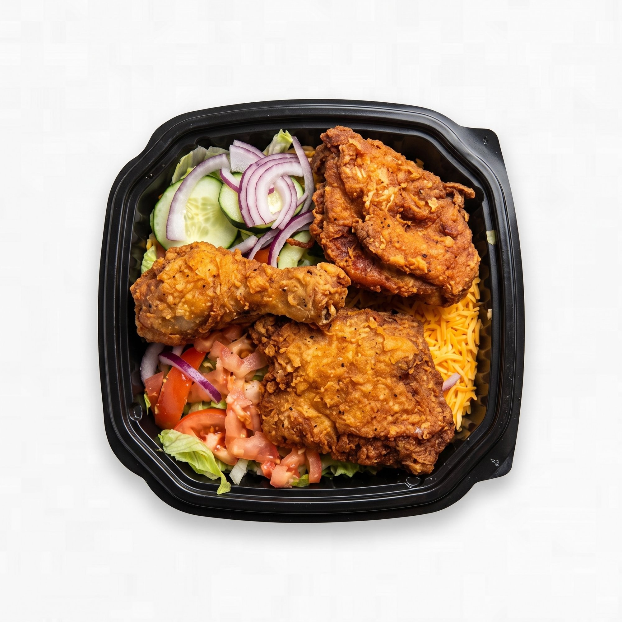 Fish Over Rice Plate