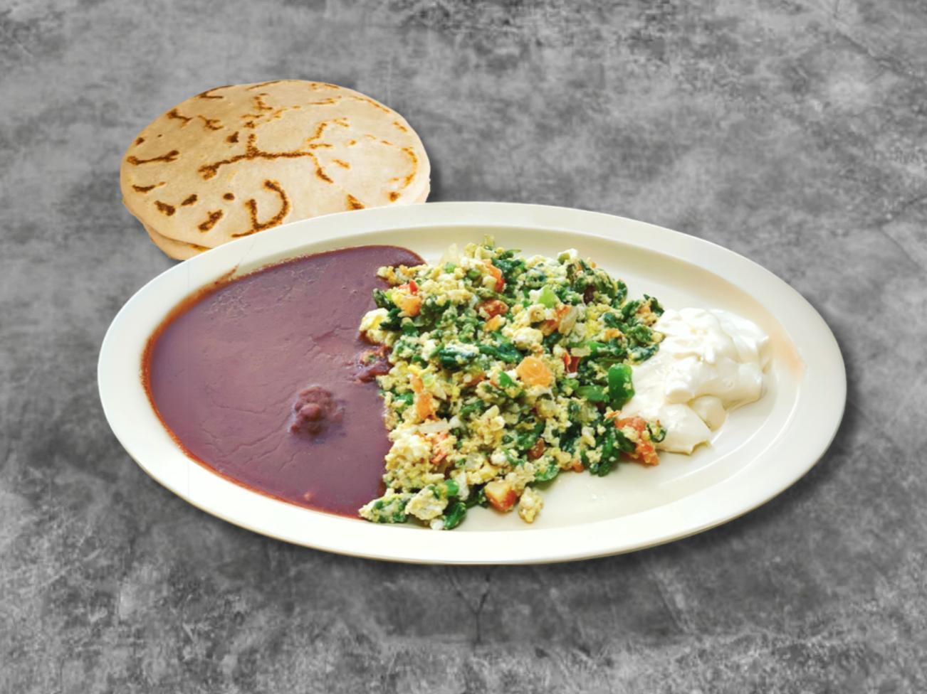 Huevos con Loroco Mas Vegetales