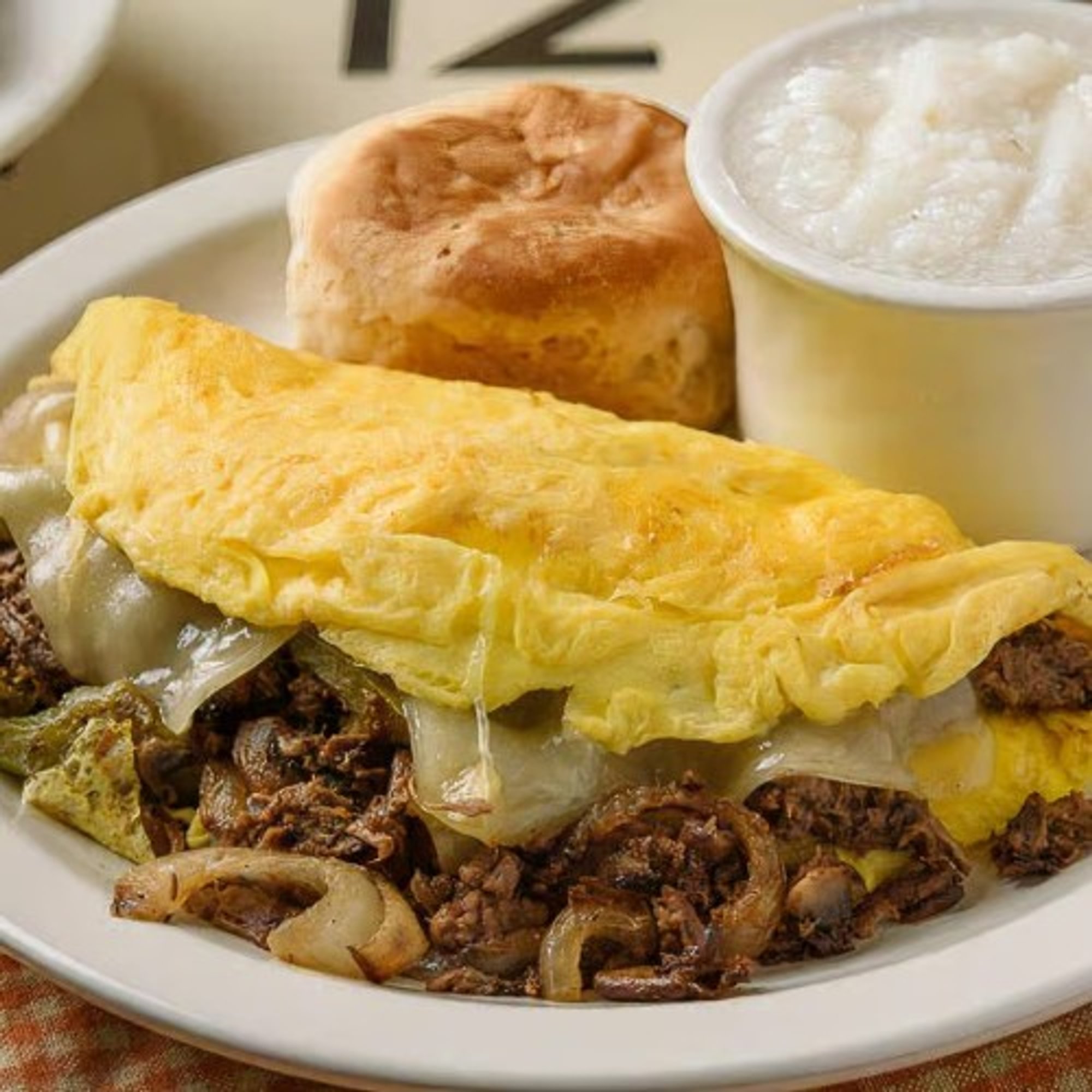 Philly Cheesesteak Omelet