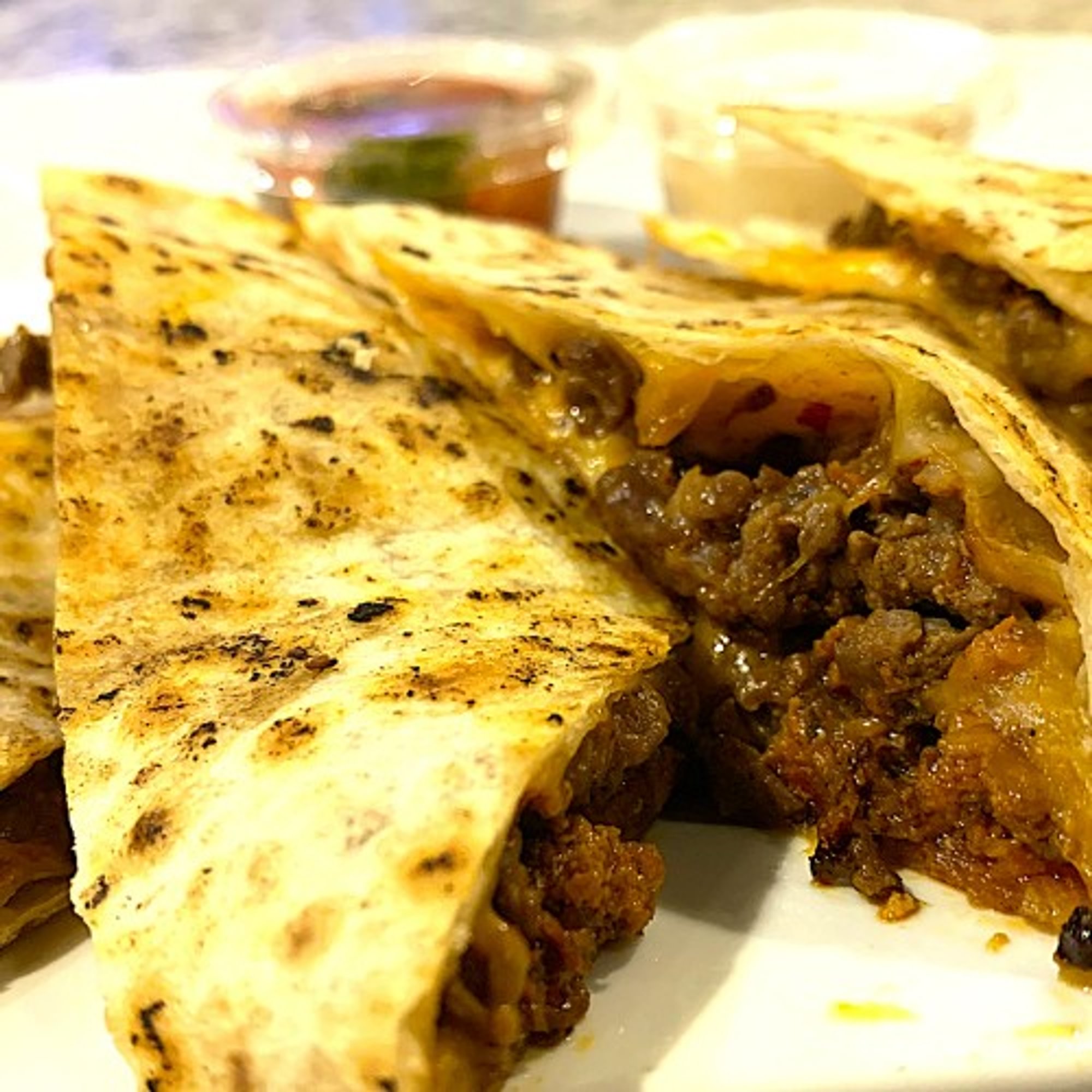 STEAK AND CHORIZO QUESADILLA
