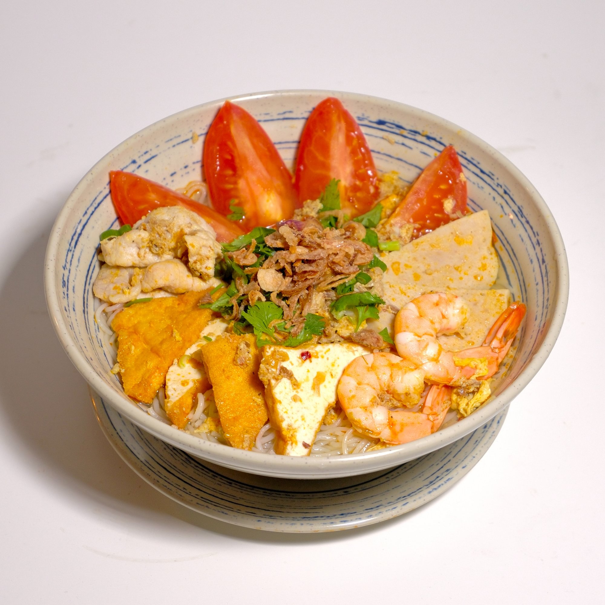 Vietnamese Crab Tomato Noodle Soup / Bún Riêu