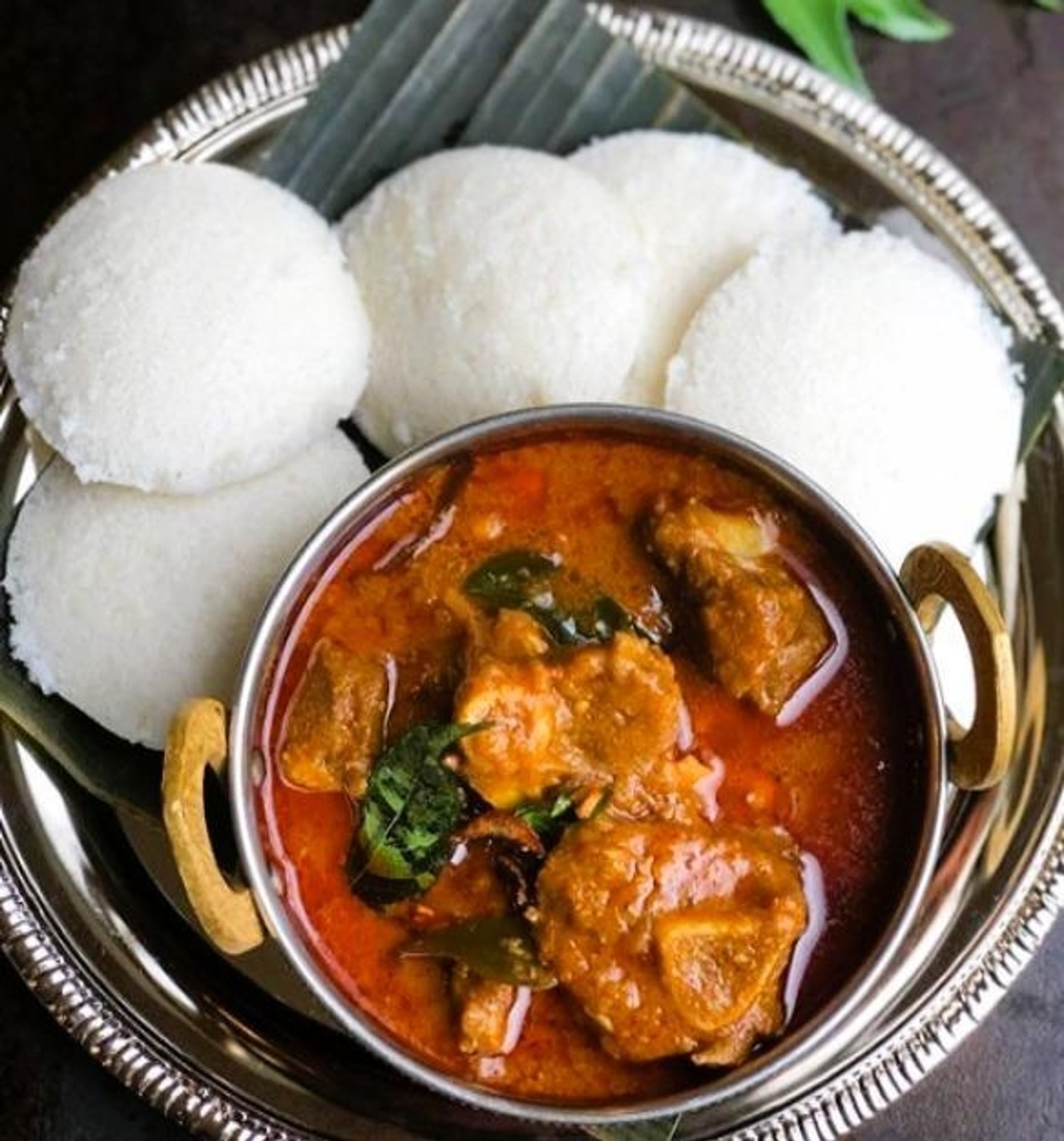 Idli (4 Piece) - Mutton Curry