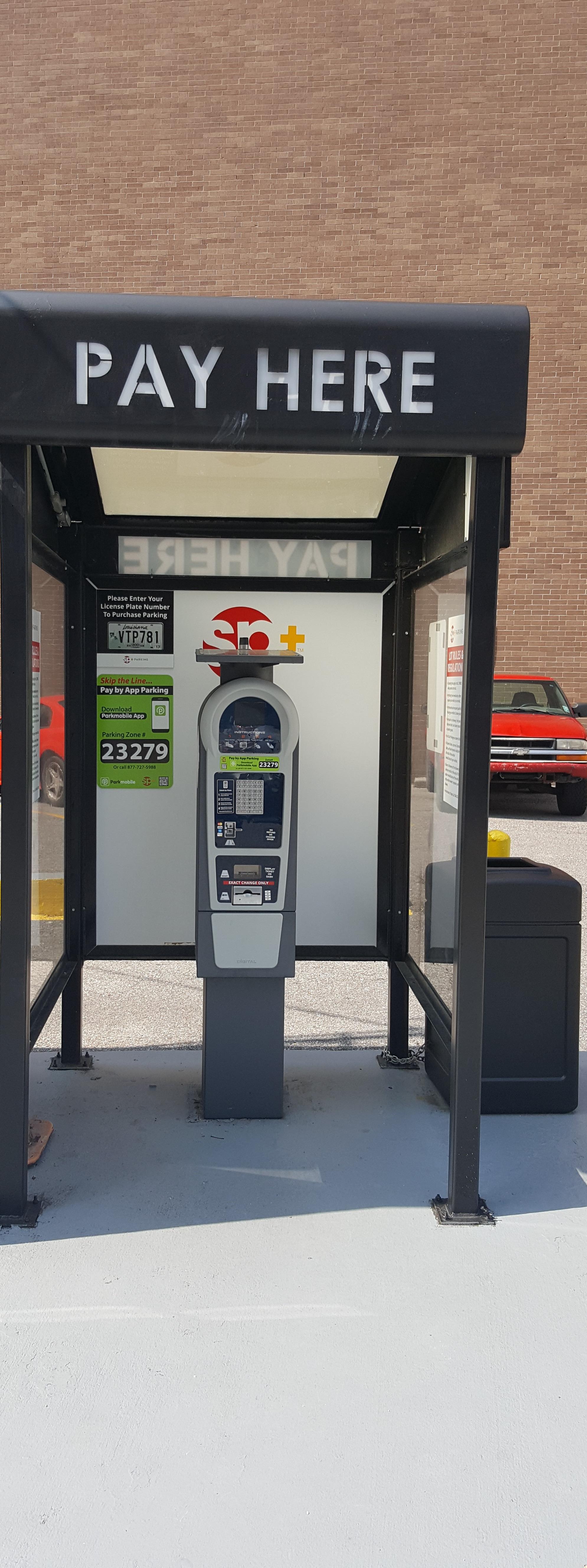 Daily parking can be purchased via one of two pay stations under the shelters with SP+ branding. Parking can also be purchased via the SP+ mobile app, ParkMobile app usine zone  23279, or in advance online via Parking.com, ParkWhiz.com, or SpotHero.com.