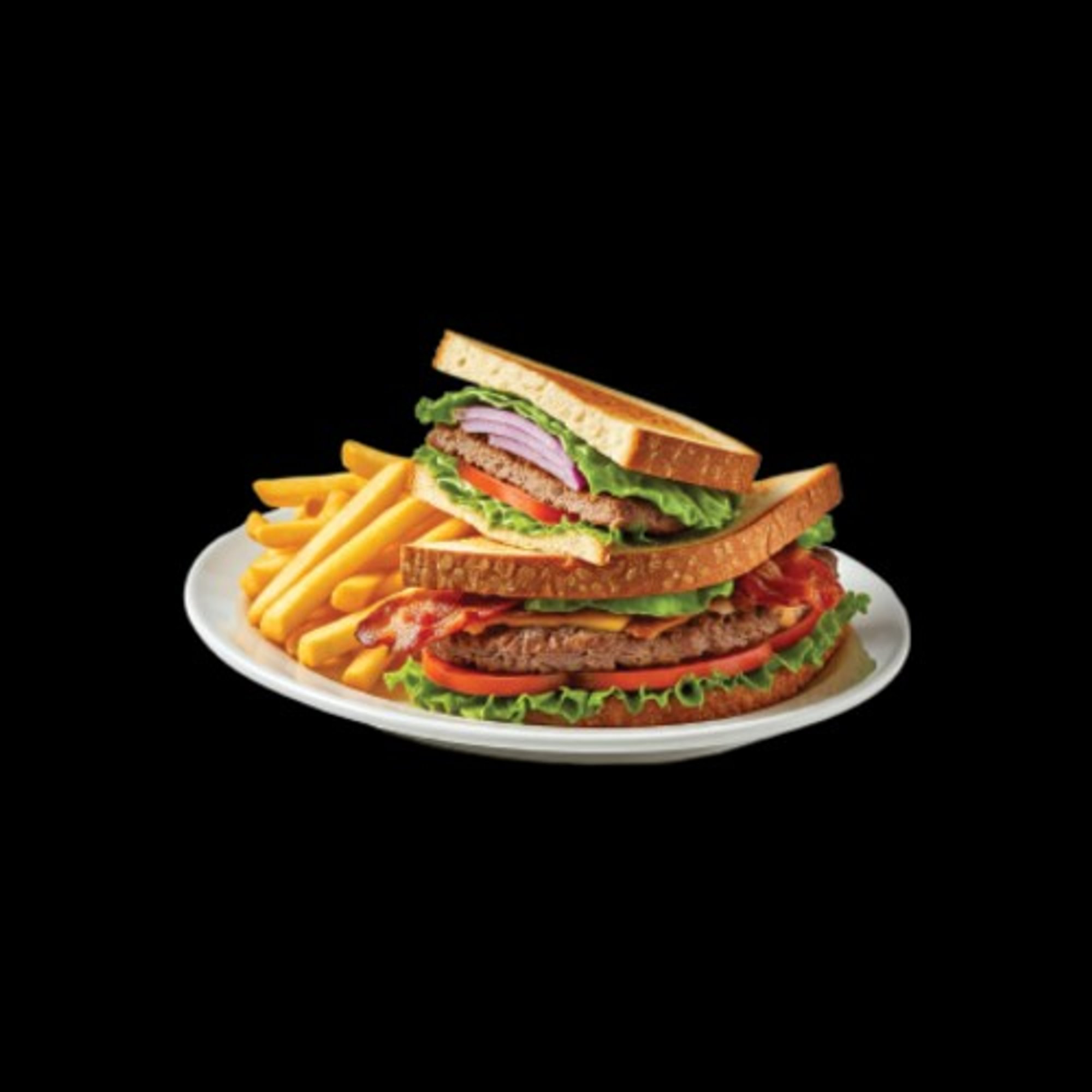 Hamburger Club Sandwich