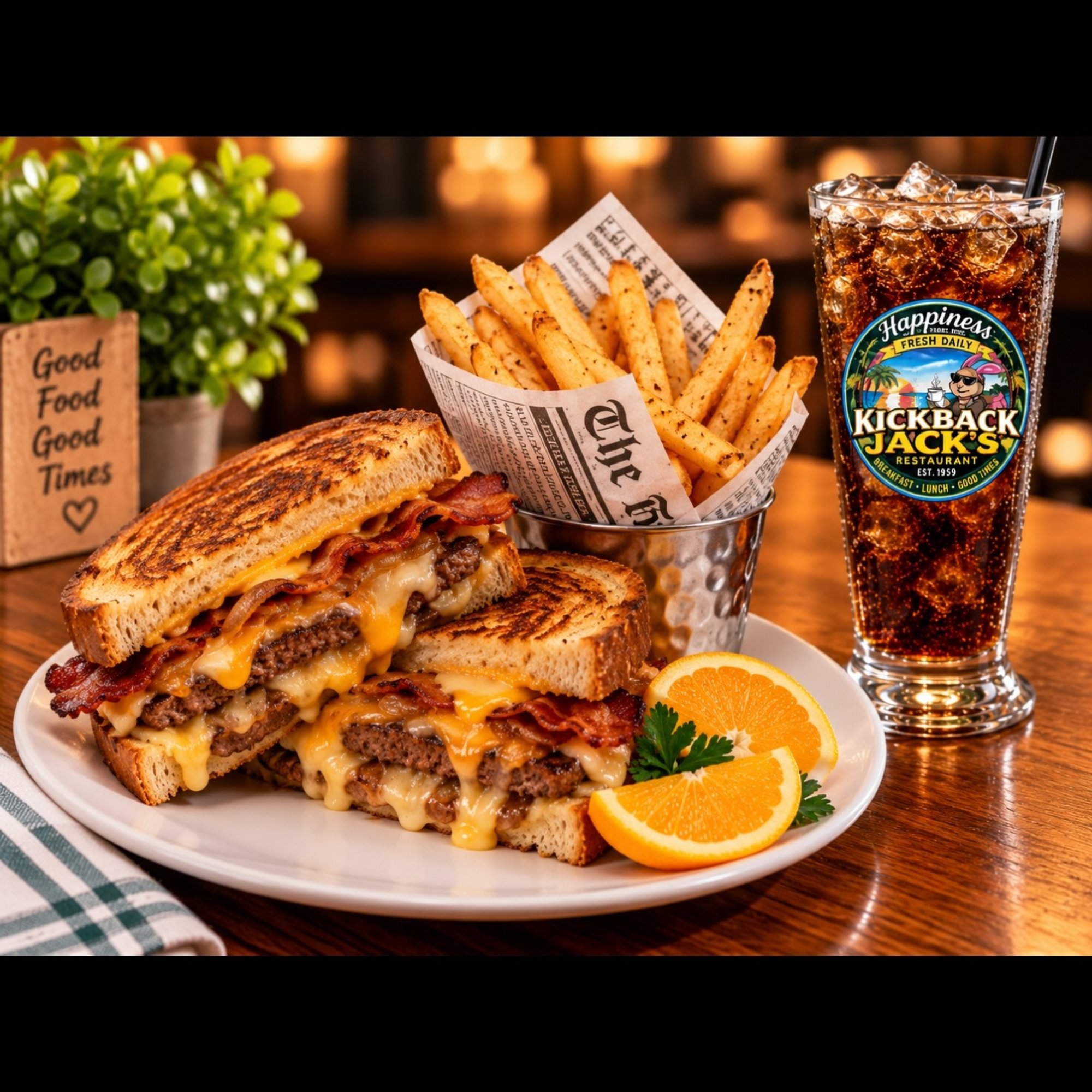 Bacon Patty Melt