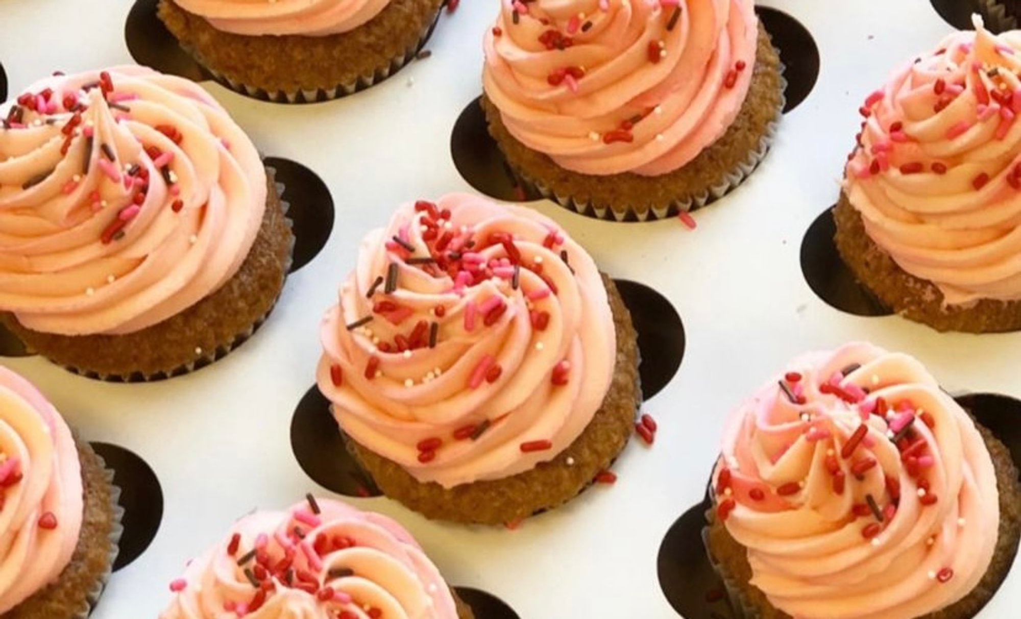 GF Vanilla Lemon Cupcake with Raspberry Buttercream Frosting