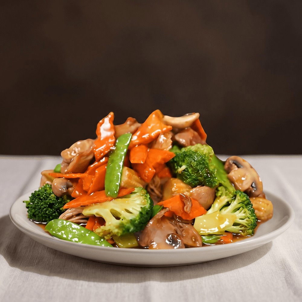 Roast Pork Pan-Fried Noodles