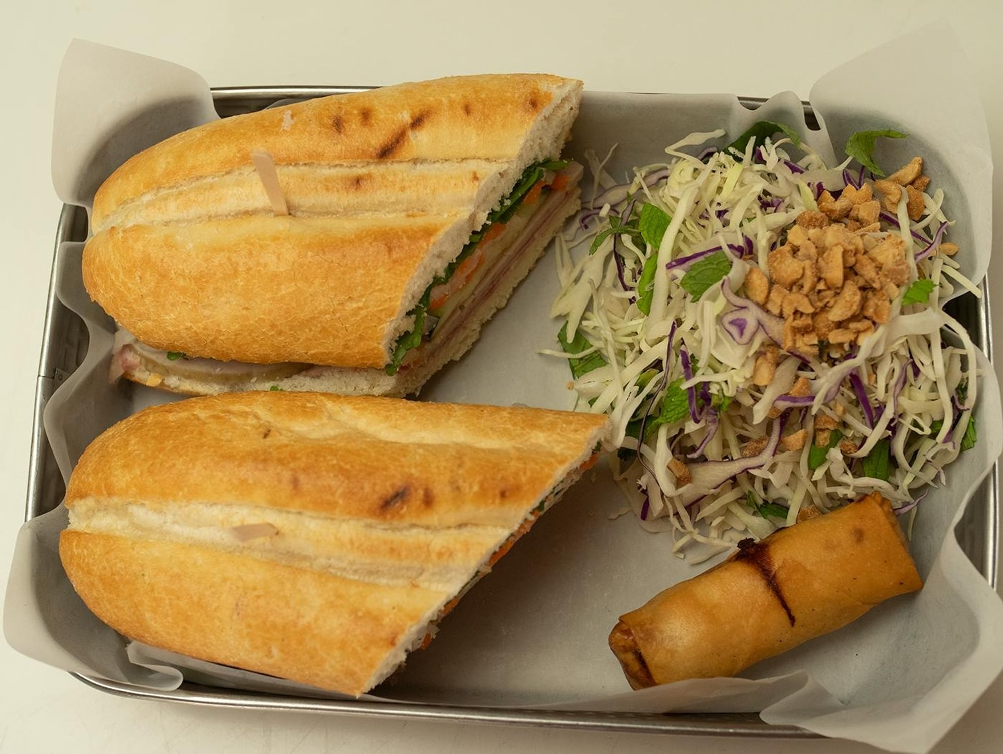 Box Lunch - Sandwich, Egg Roll & Salad