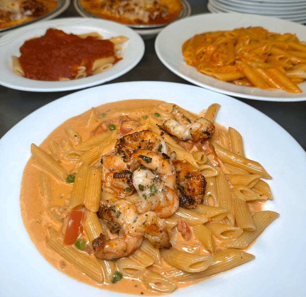 PENNE VODKA WITH SHRIMP