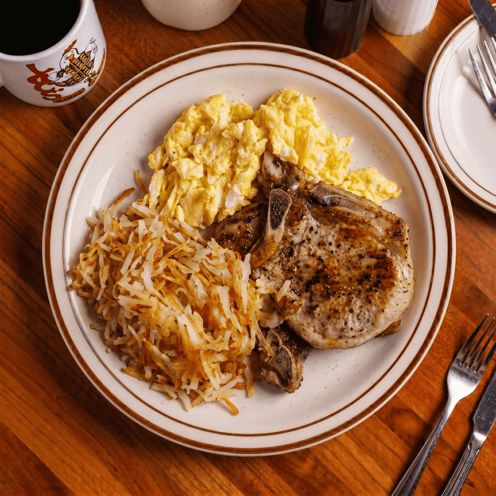 Pork Chop and Eggs