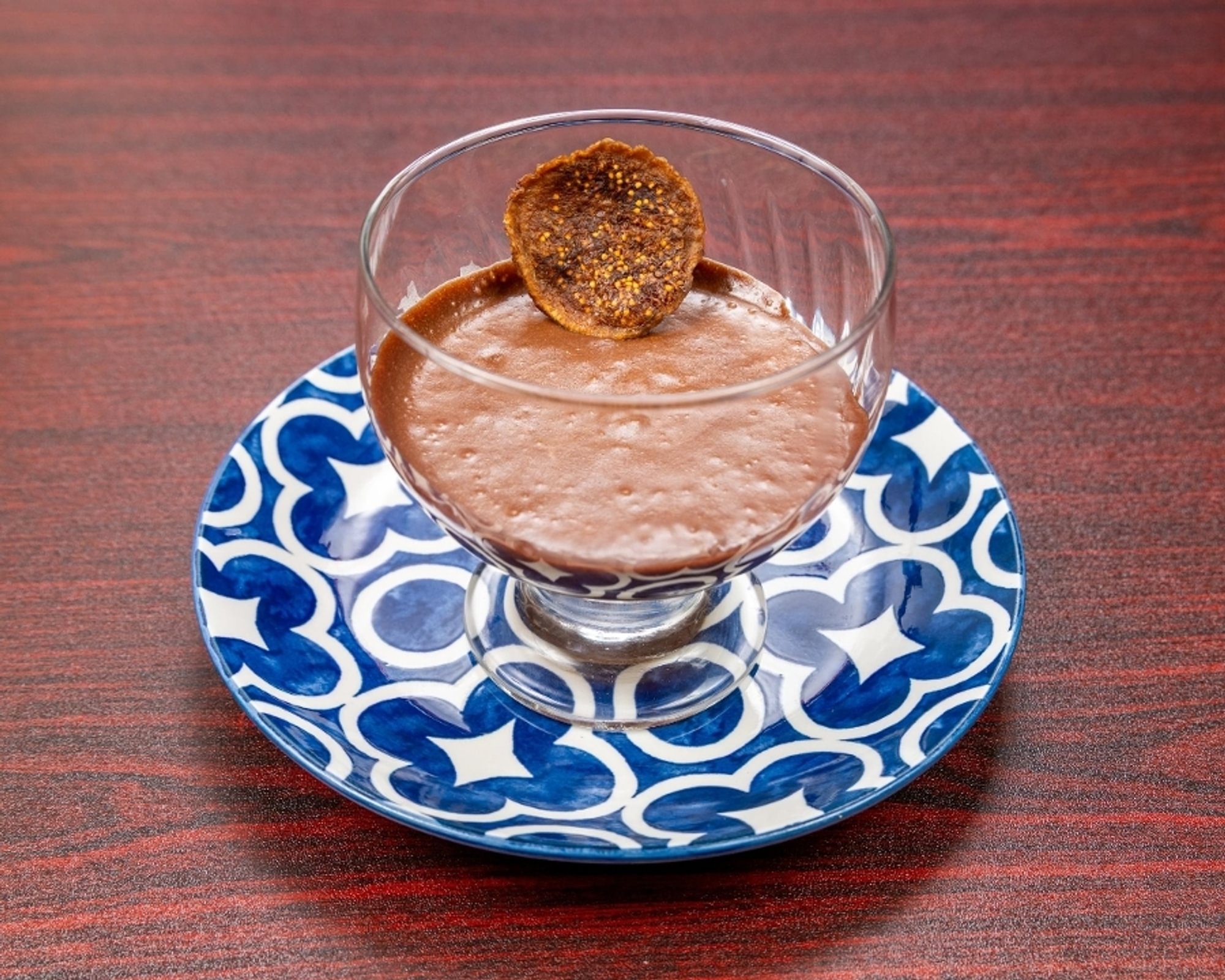 Fig praline chocolate mousse