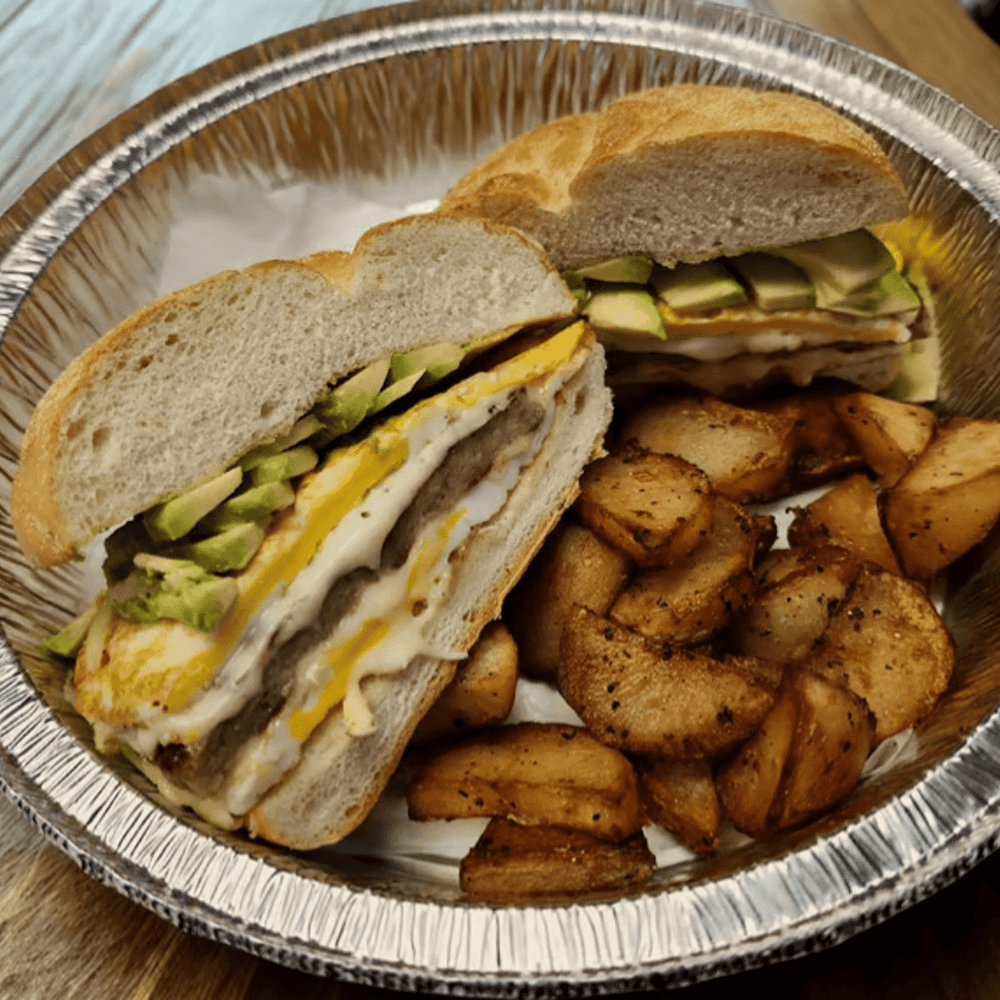 Breakfast Sandwich with Home Fries