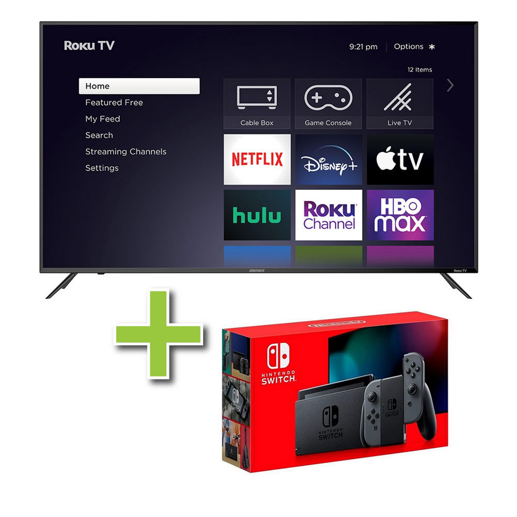 65" Element TV w/ 4K Ultra HD Resolution & Nintendo Switch
