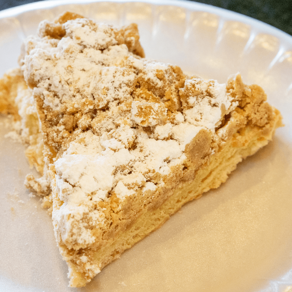 Gebhardt's German crumb cake slice