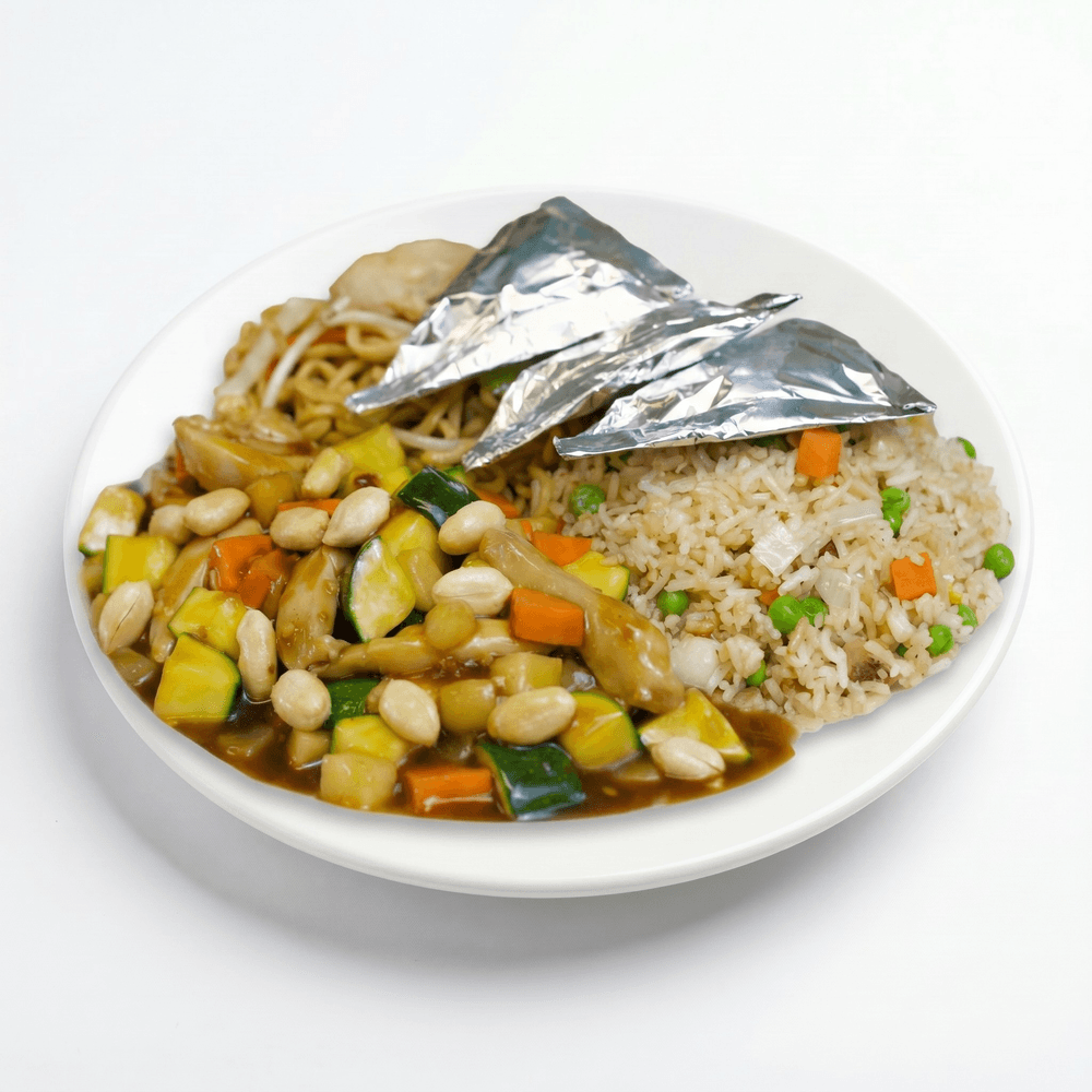 C13. Kung Pao Chicken, Chicken in Foil