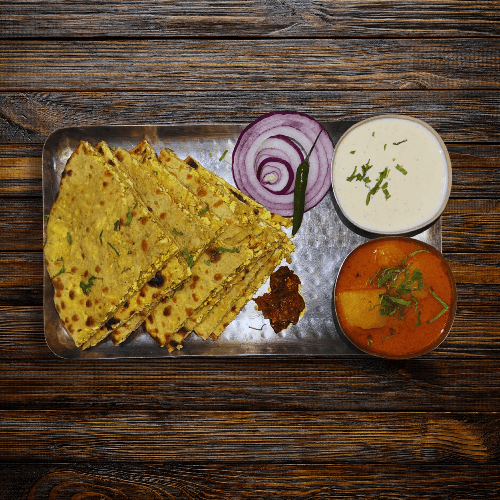 Paneer Paratha Twins
