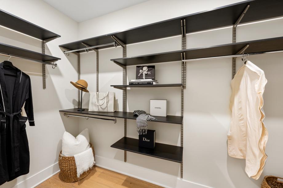 Primary bedroom suite includes large walk-in closet