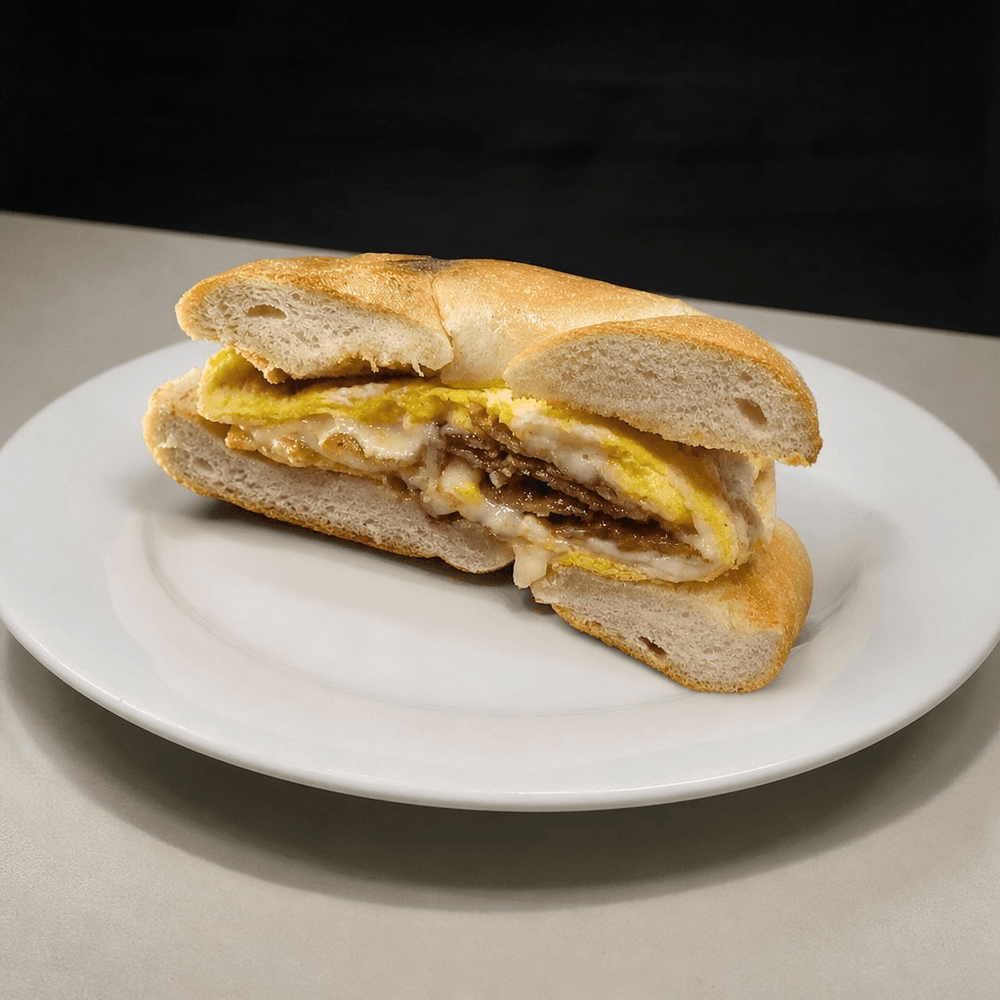 Breakfast Meat and Cheese Sandwich - Without Egg