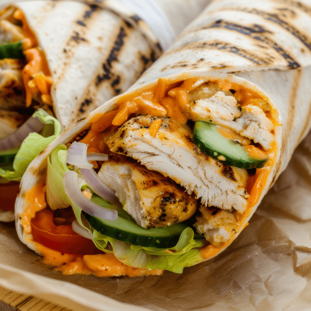 Buffalo chicken wrap