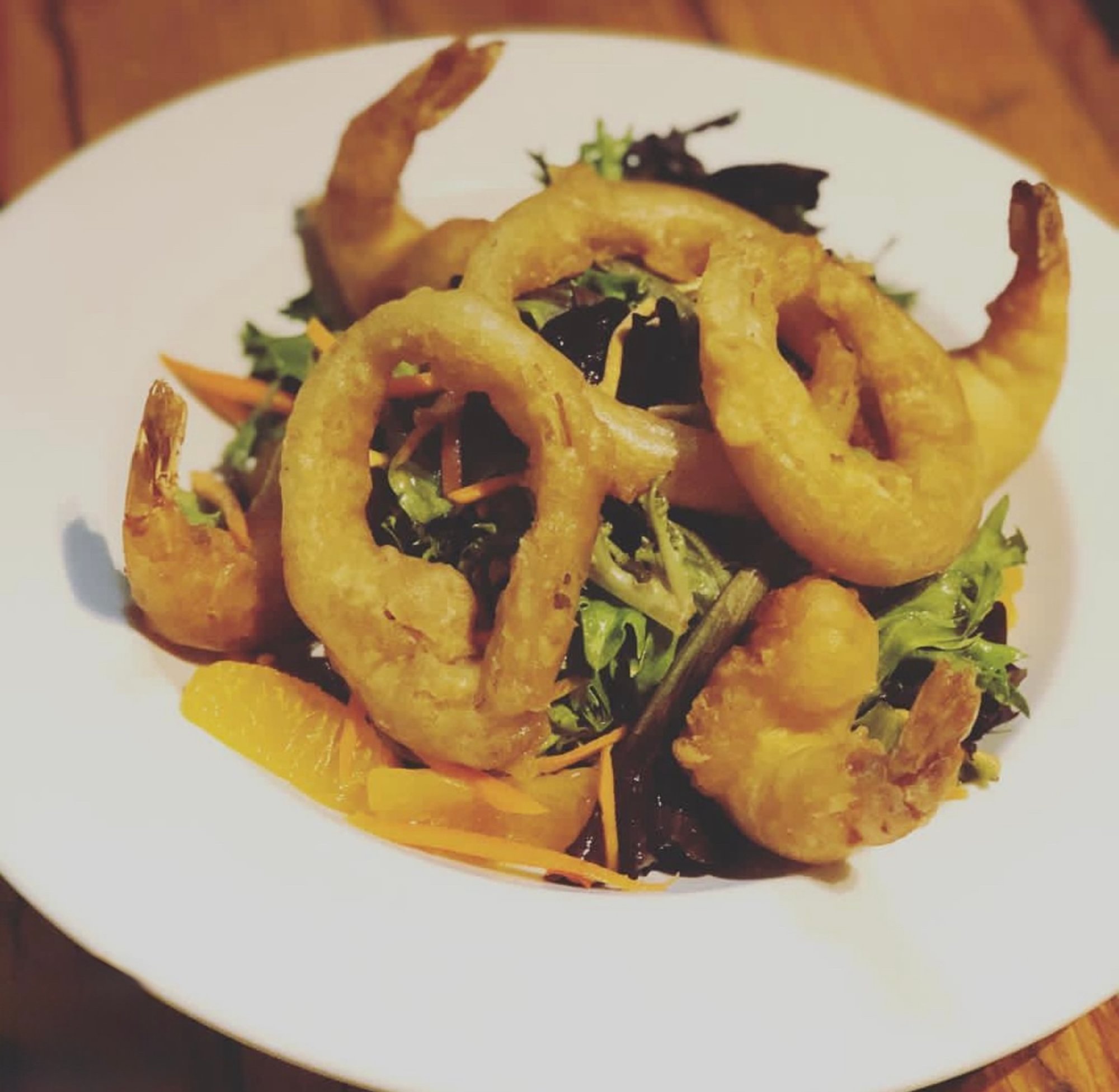 Tempura Shrimp Salad