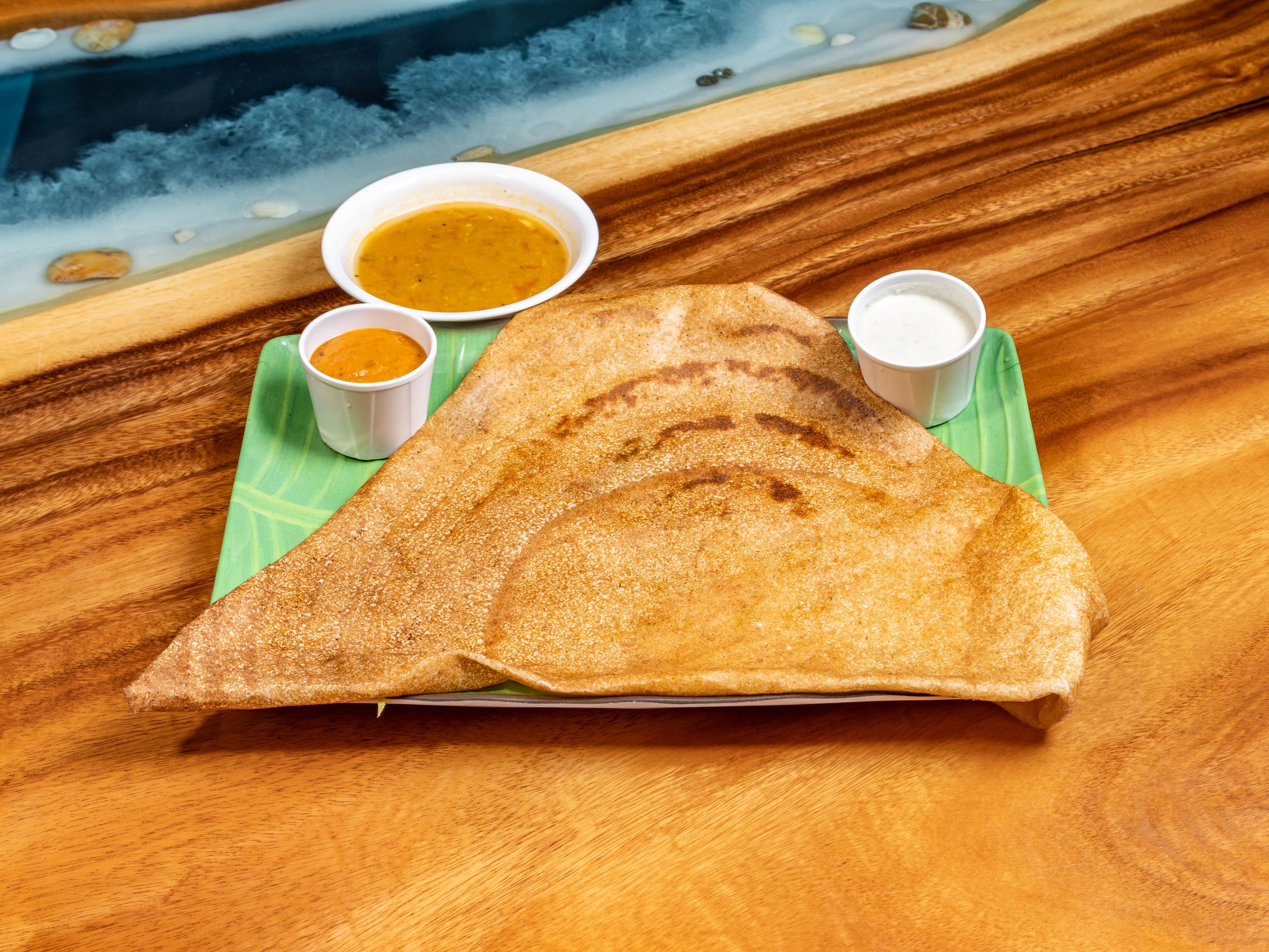 Dosa with Chicken Curry