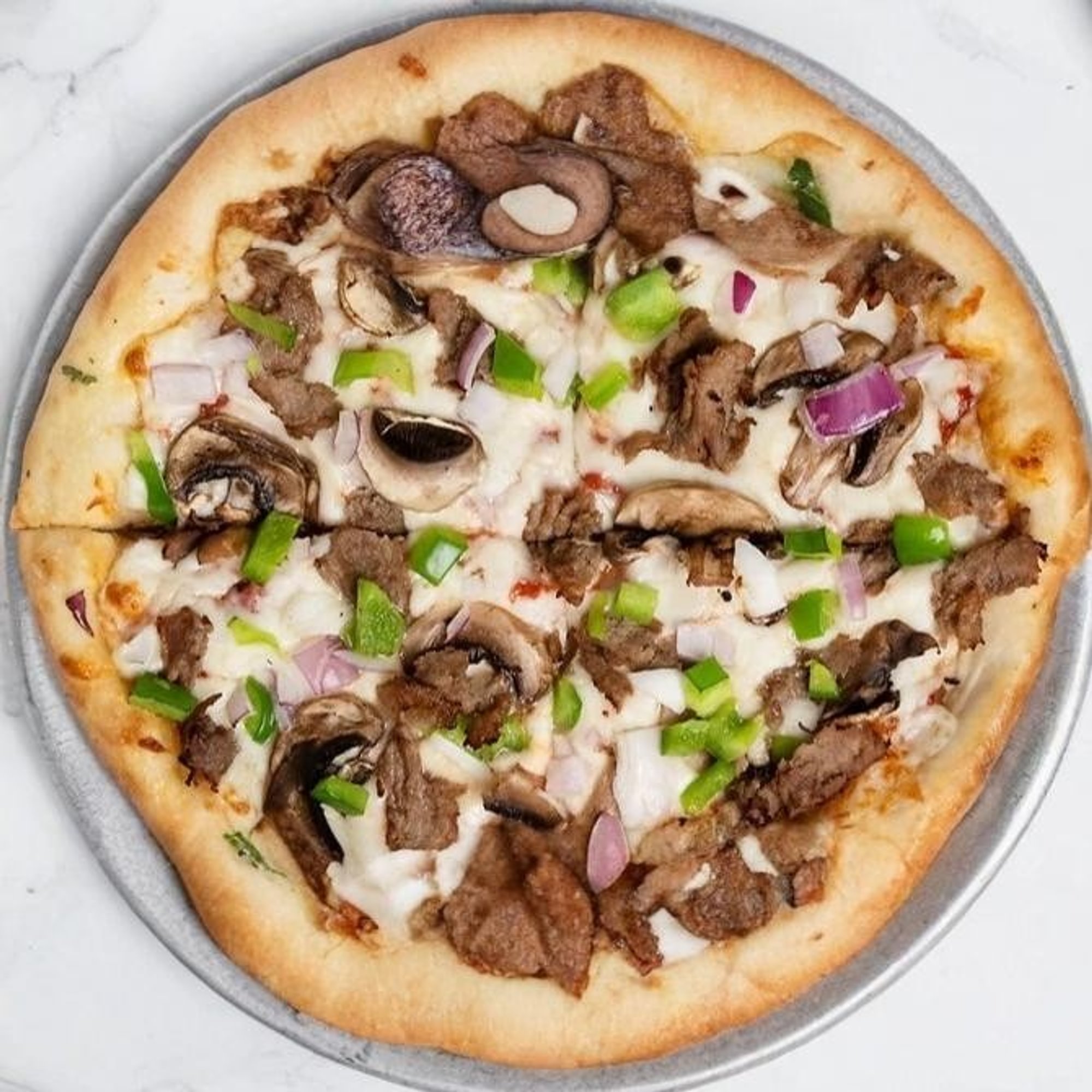 Philly Cheesesteak Pizza
