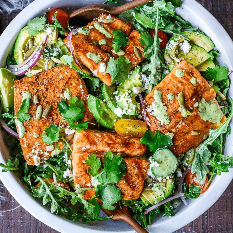 Grilled Salmon Salad