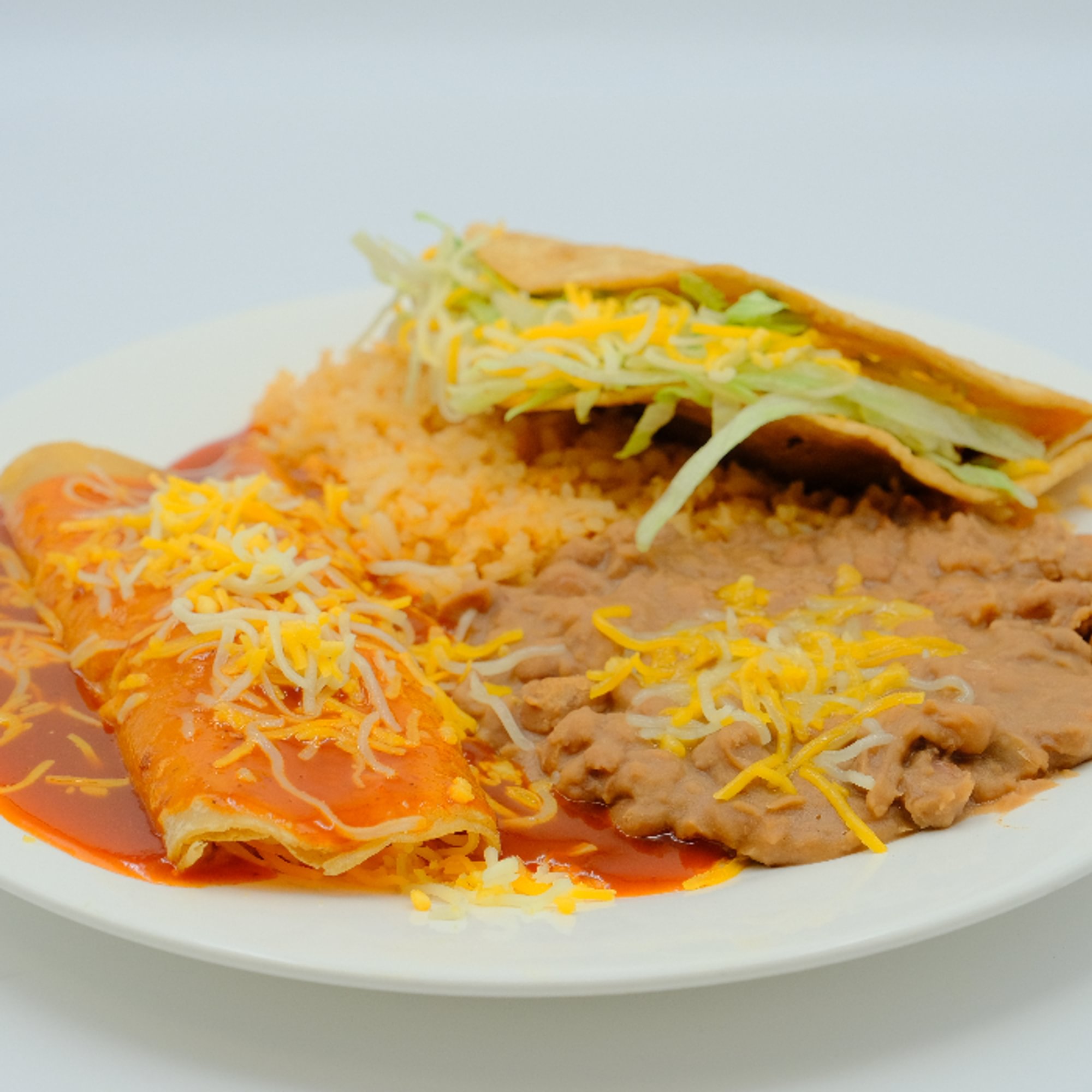 Combo#5 Beef Taco & Enchilada