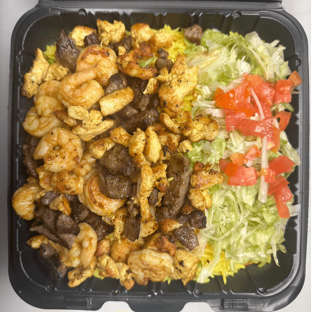 Mix Of Three Over Rice