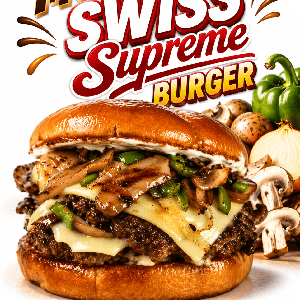 Mushroom Swiss Supreme Burger