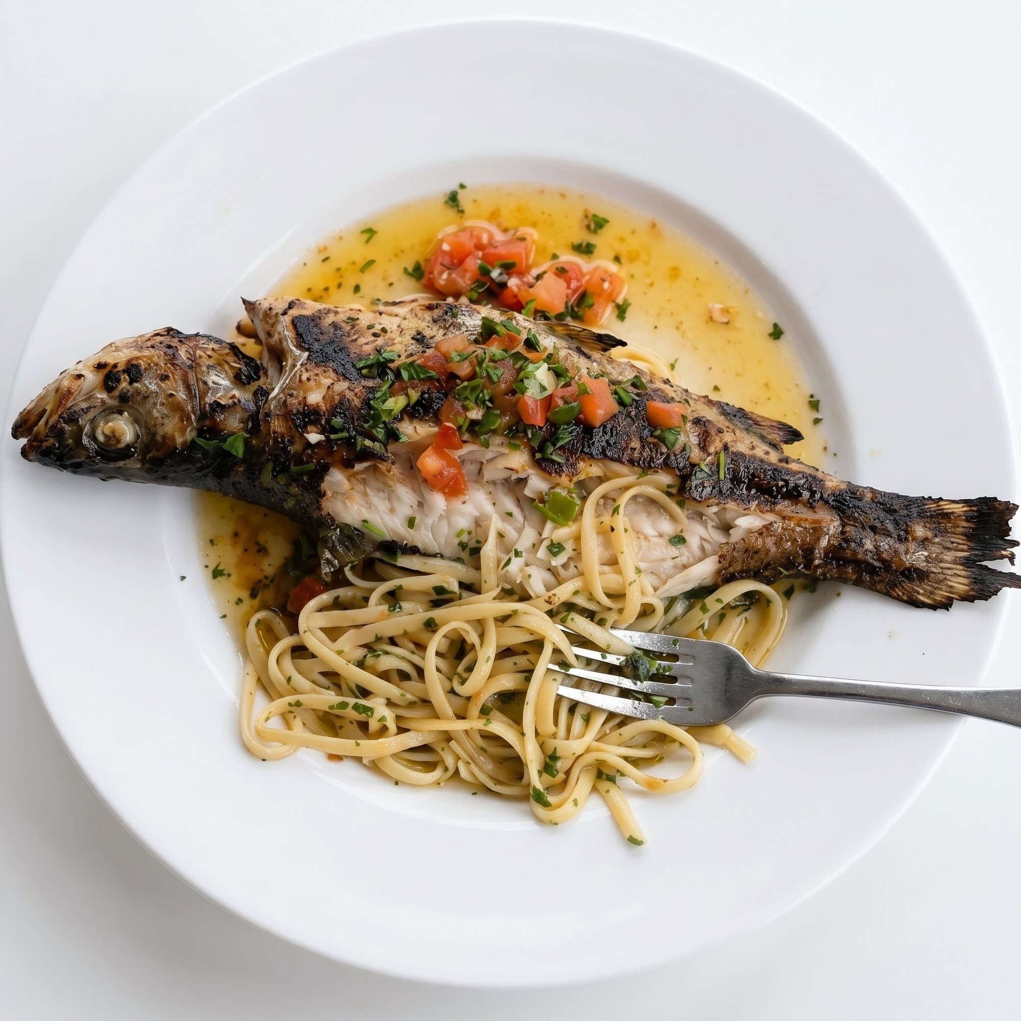 Grilled Whole Branzino