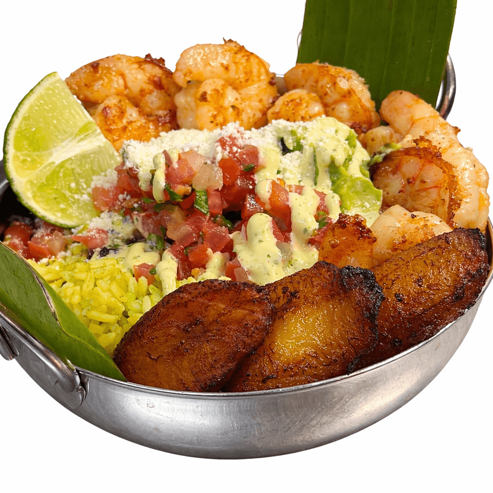 Grilled Shrimp Rice Bowl