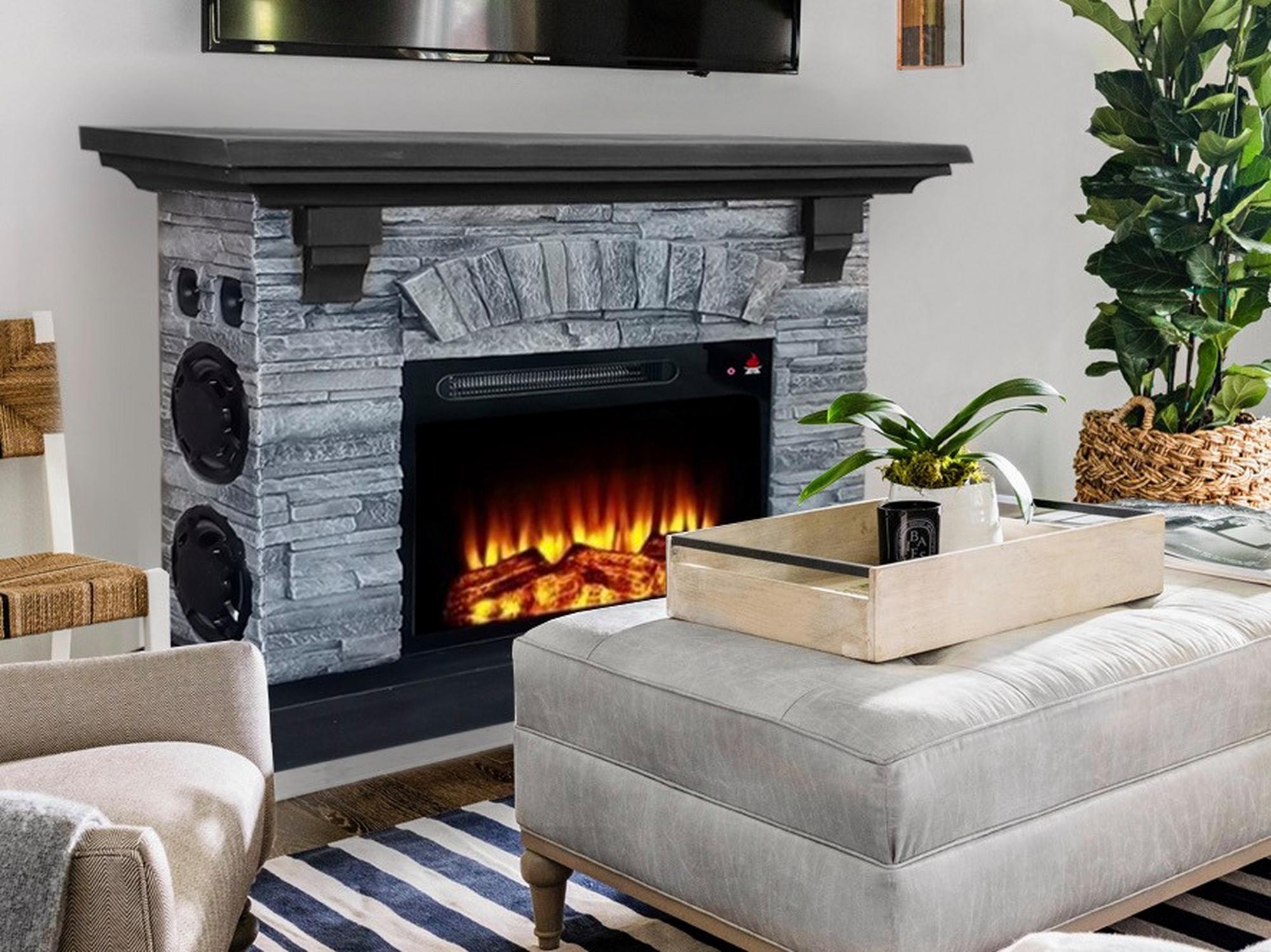 10kwatt Blth Fireplace Mantel Gry