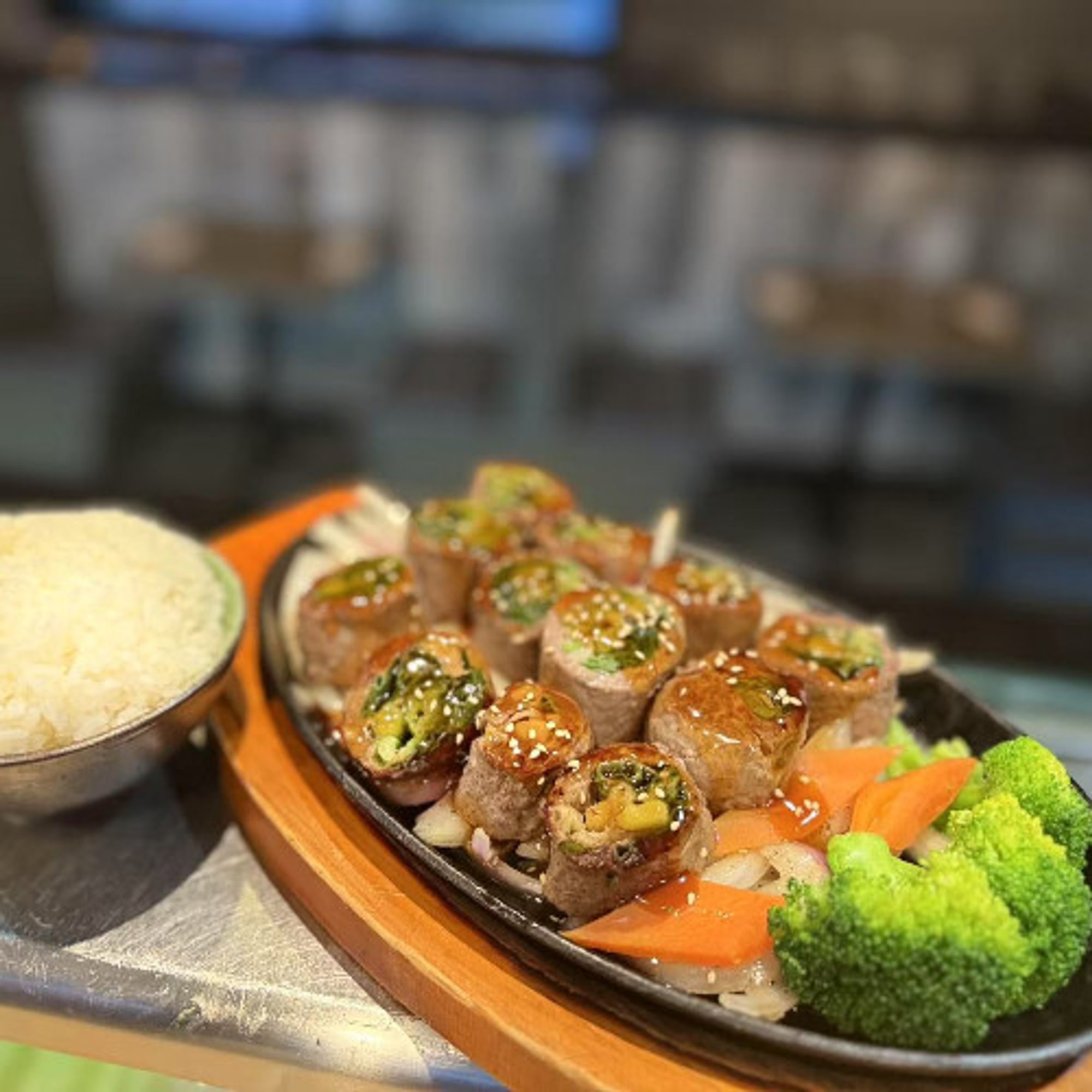 Beef Negimaki Teriyaki