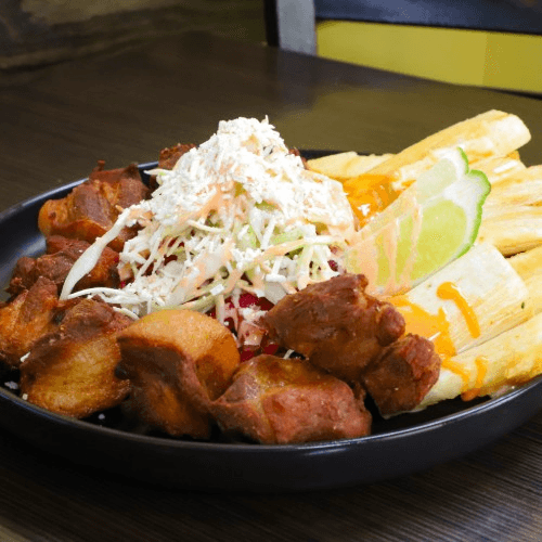 Yuca Con Chicharrón