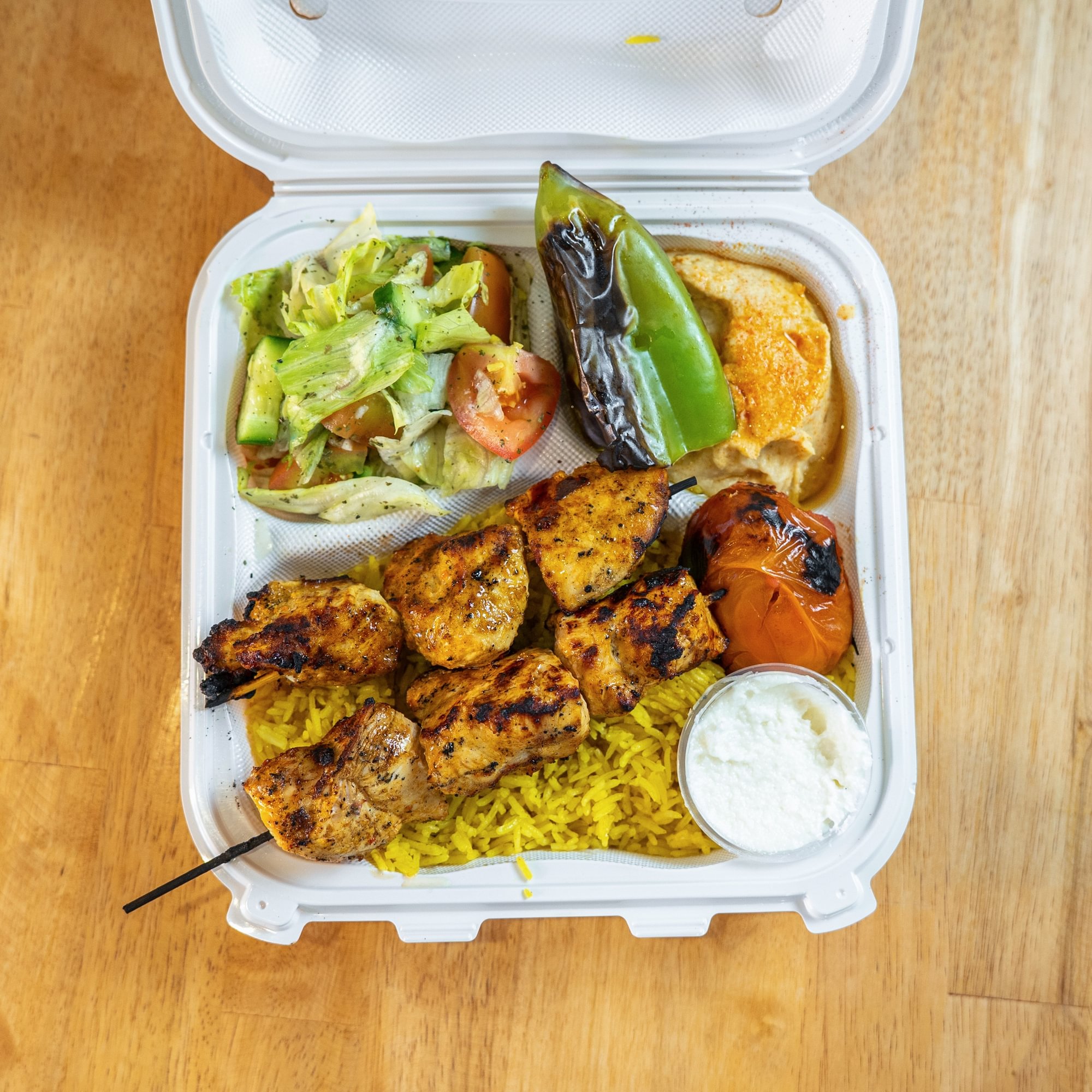 Chicken kabob (shish taouk)