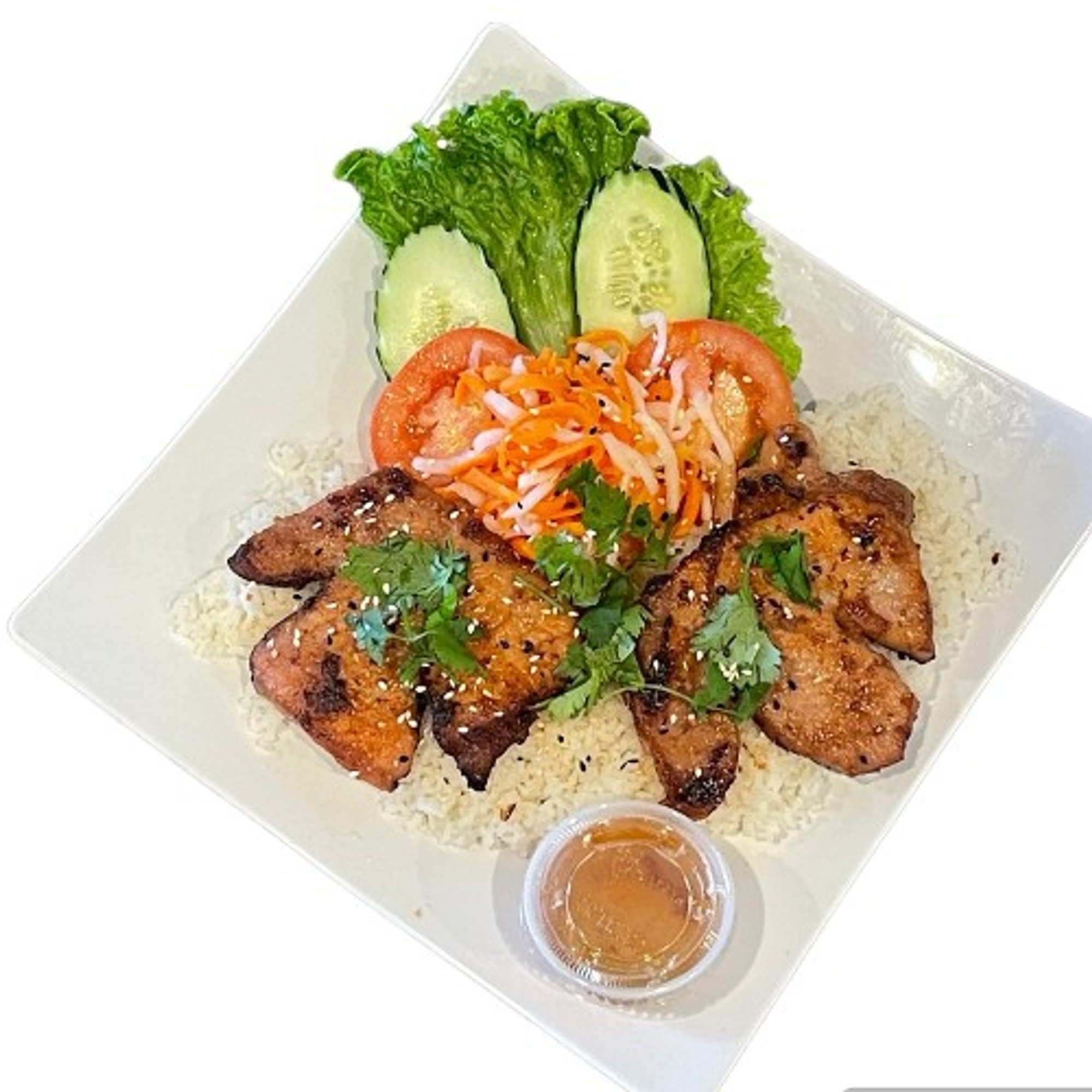 Grilled Pork Chop Rice Plate