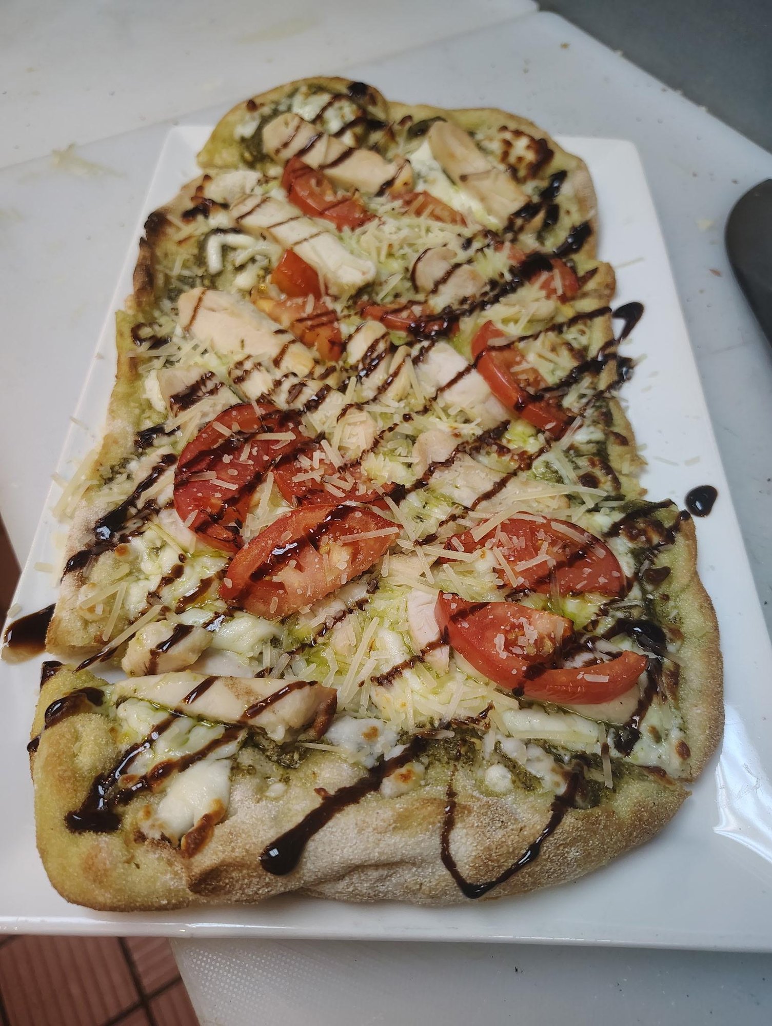 Chicken Pesto Flatbread