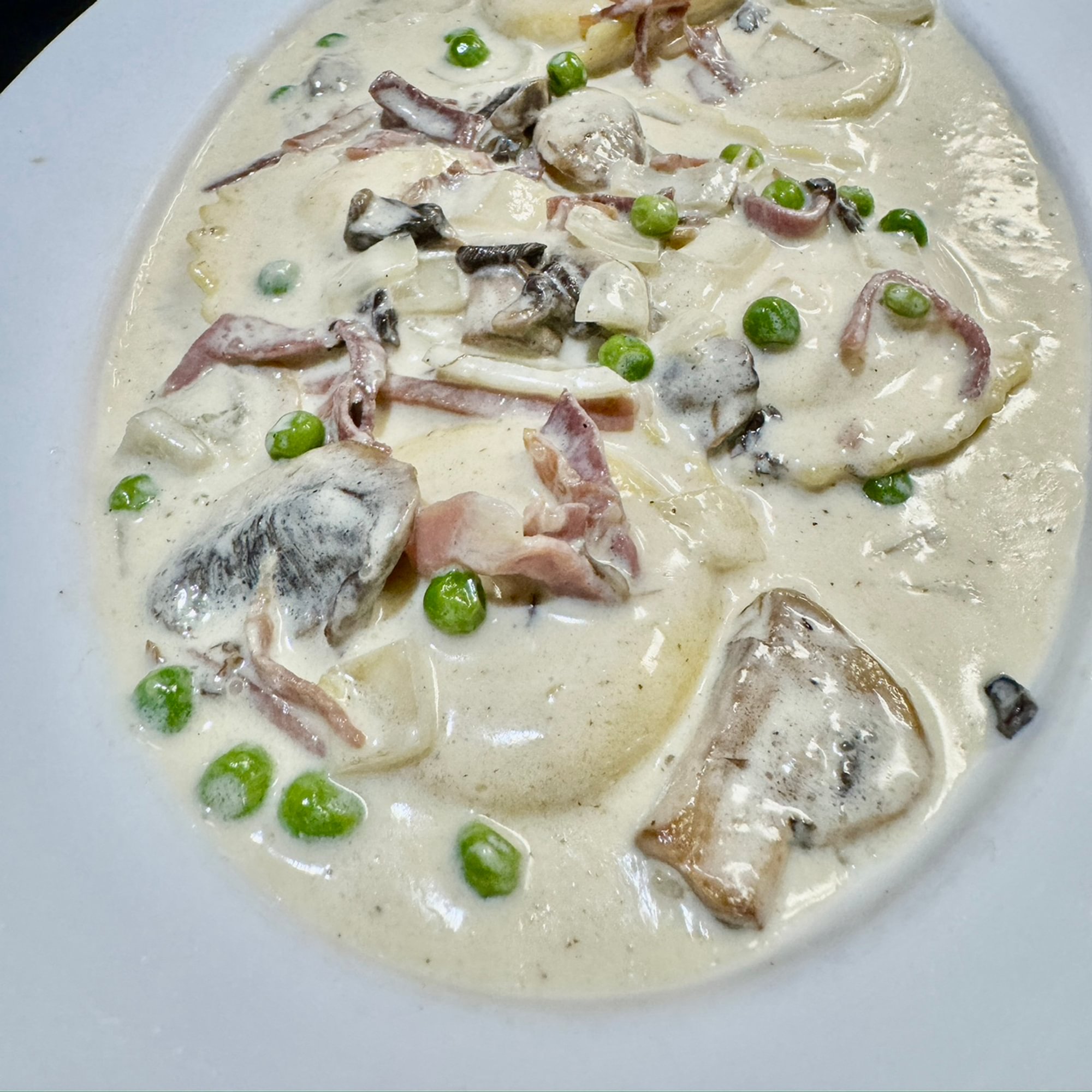 Ravioli con Prosciutto