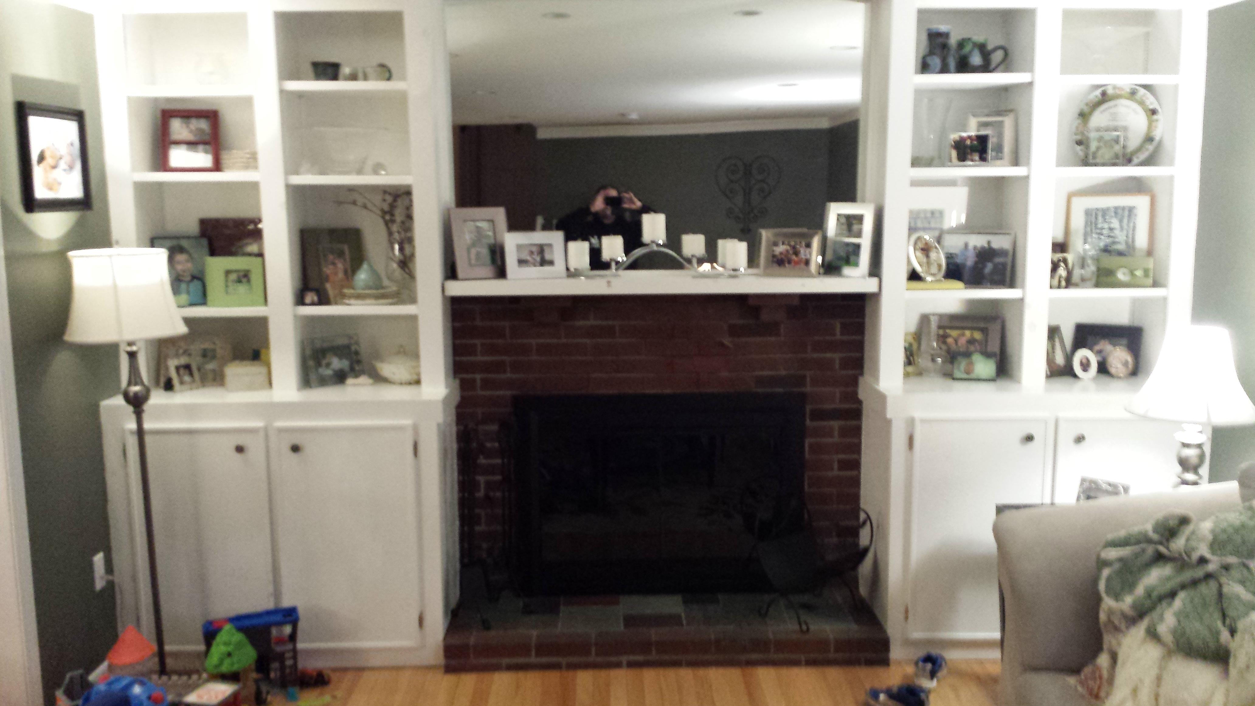 BEFORE FIREPLACE REMODEL
