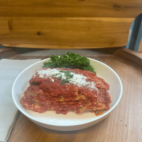 Eggplant Parmigiana Dish